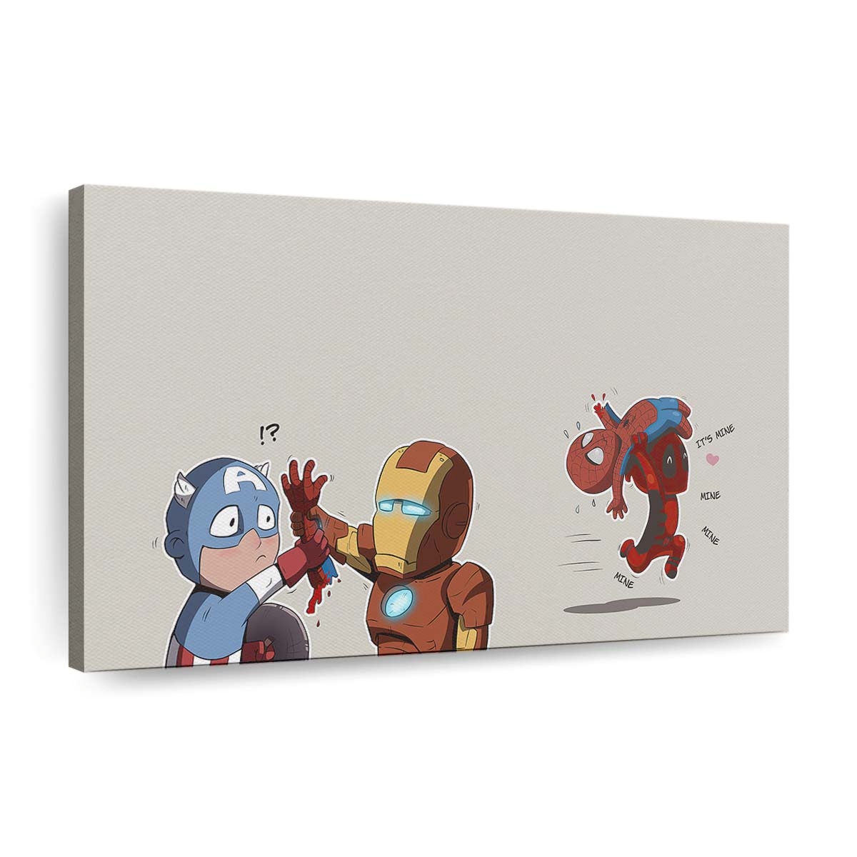 Little Superheroes Leinwandbild - Wanddeko