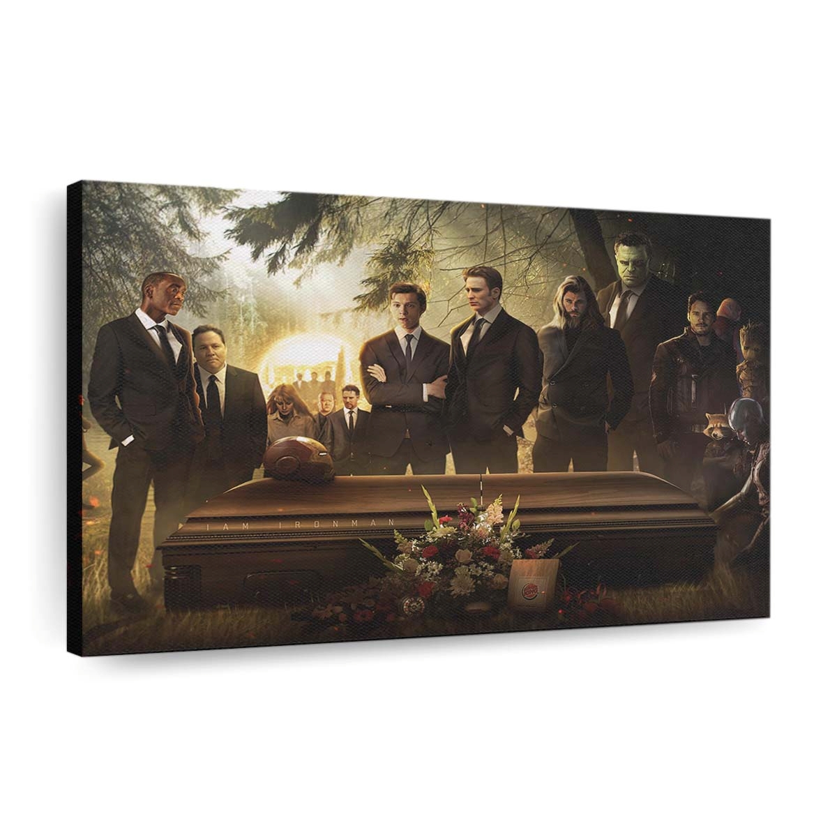 Tony Stark Beerdigung Leinwandbild - Wanddeko