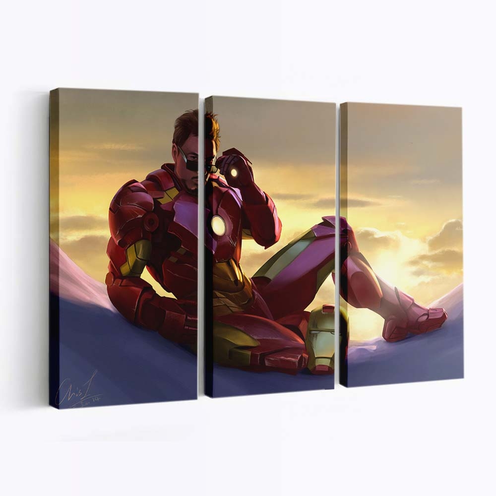 Neue Iron Man-Kunst Leinwandbild - Wanddeko