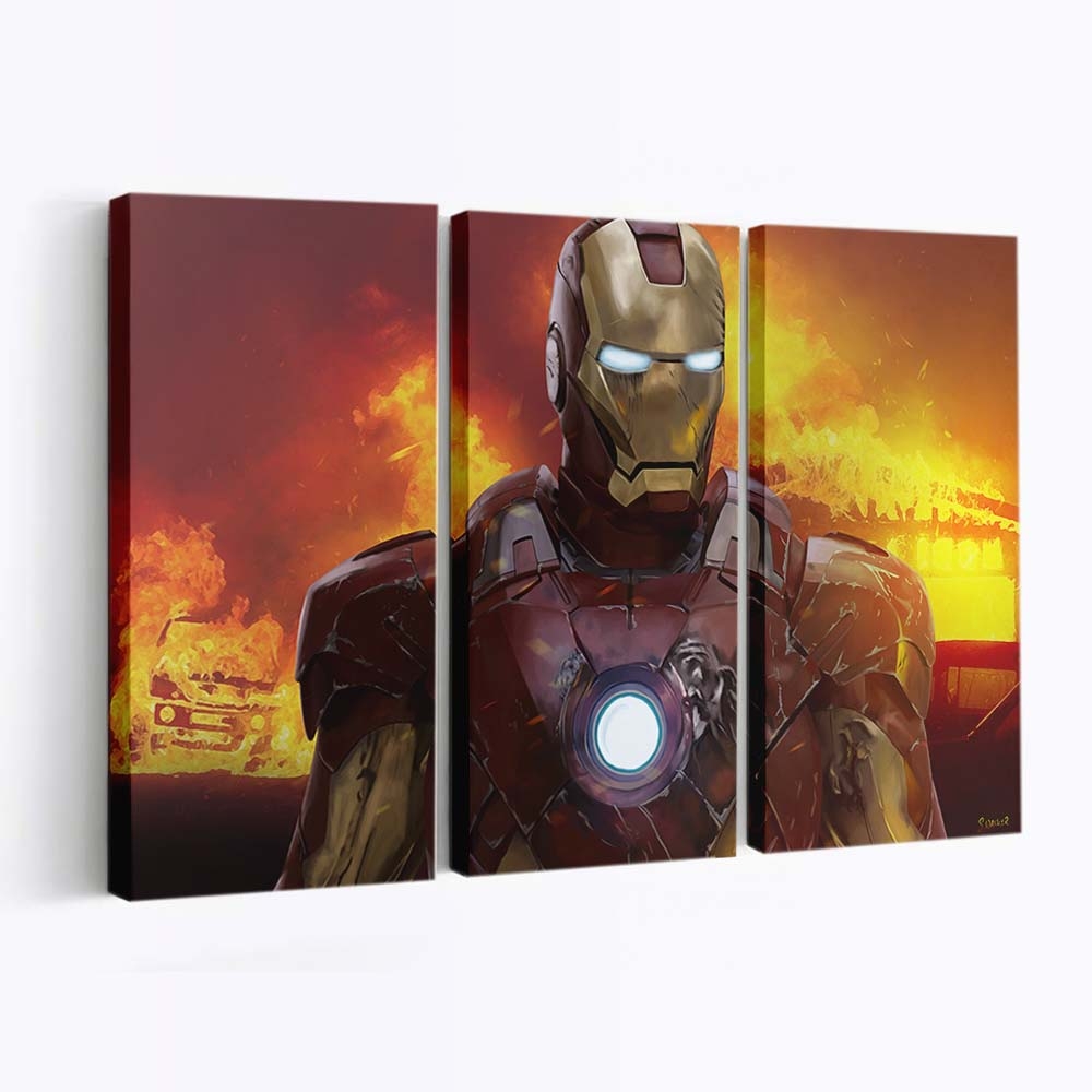 Iron Man Neu 2 Leinwandbild - Wanddeko