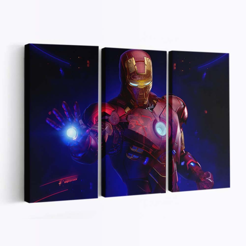Holographischer Iron Man Mkiv 2 Leinwandbild - Wanddeko