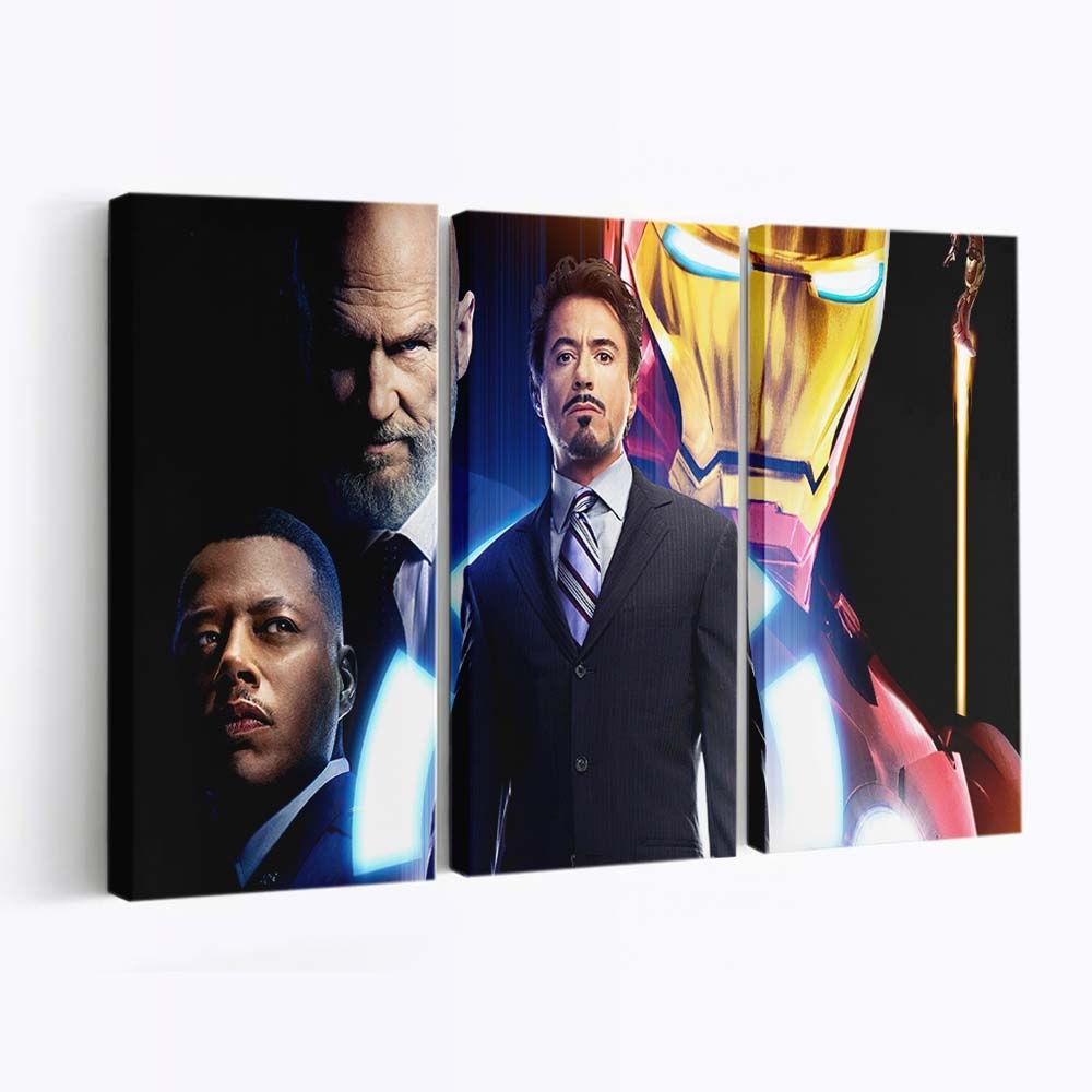 Iron Man 2008 3 Leinwandbild - Wanddeko