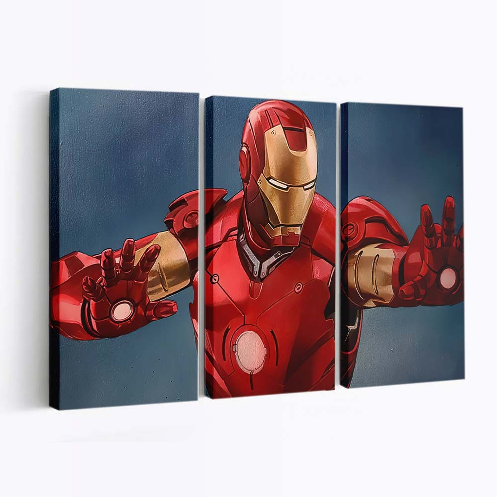 Iron Man 2020 Angriff Leinwandbild - Wanddeko