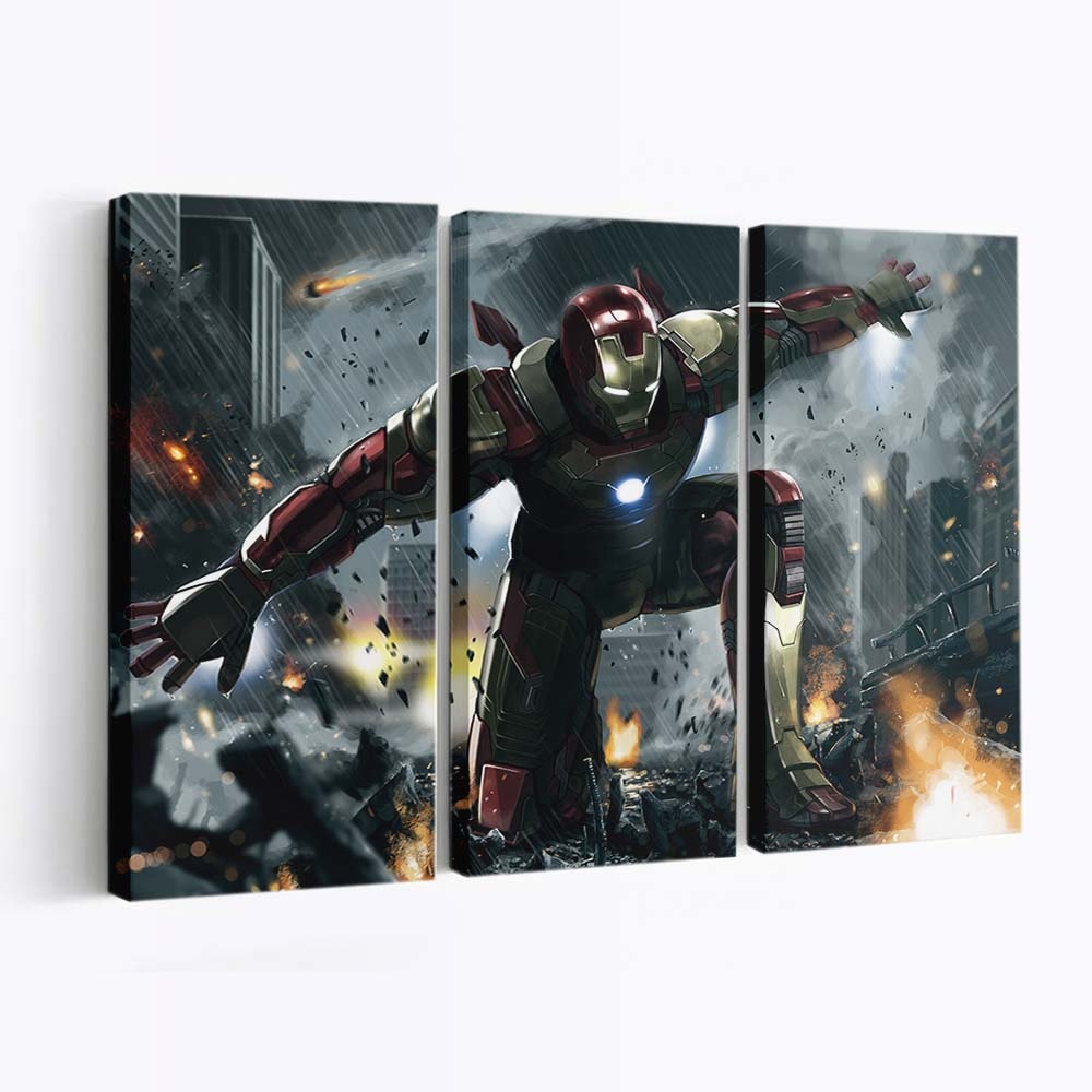 Iron Man 3 Kunst Leinwandbild - Wanddeko