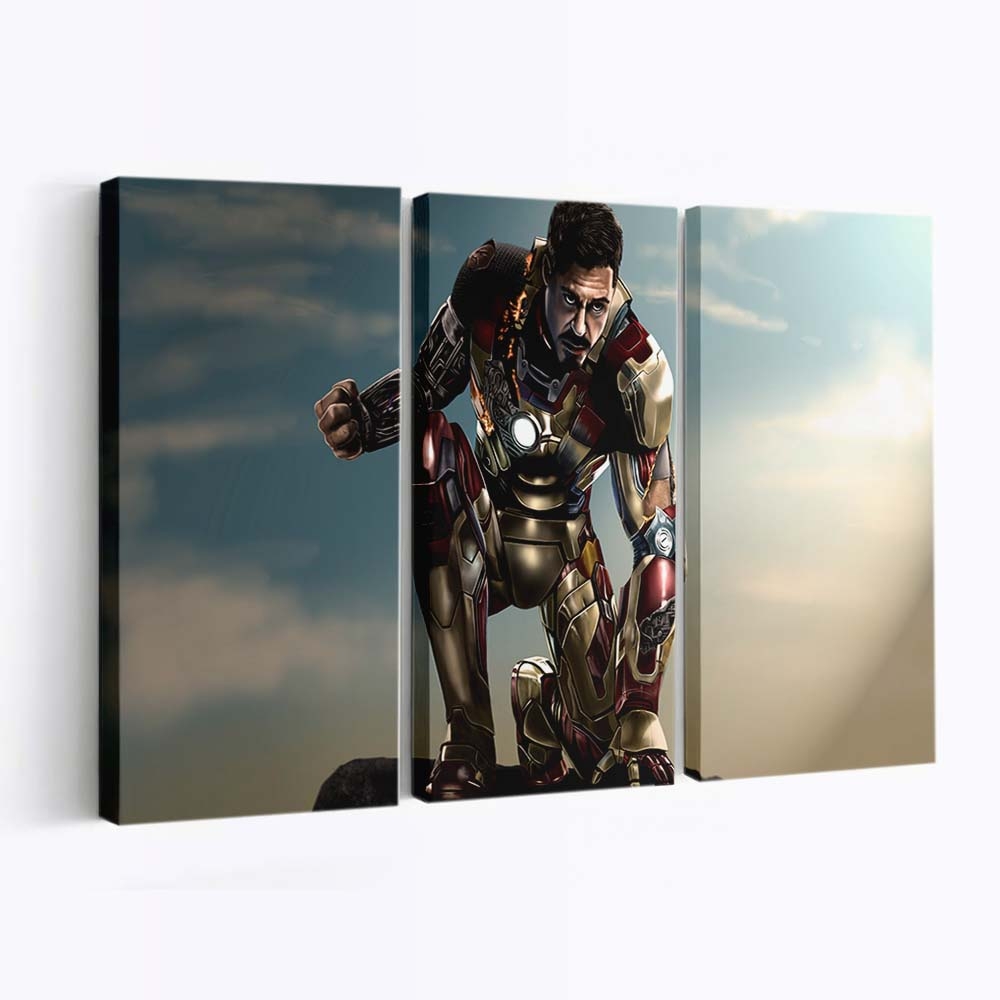 Iron Man 3 Kunstwerk Leinwandbild - Wanddeko