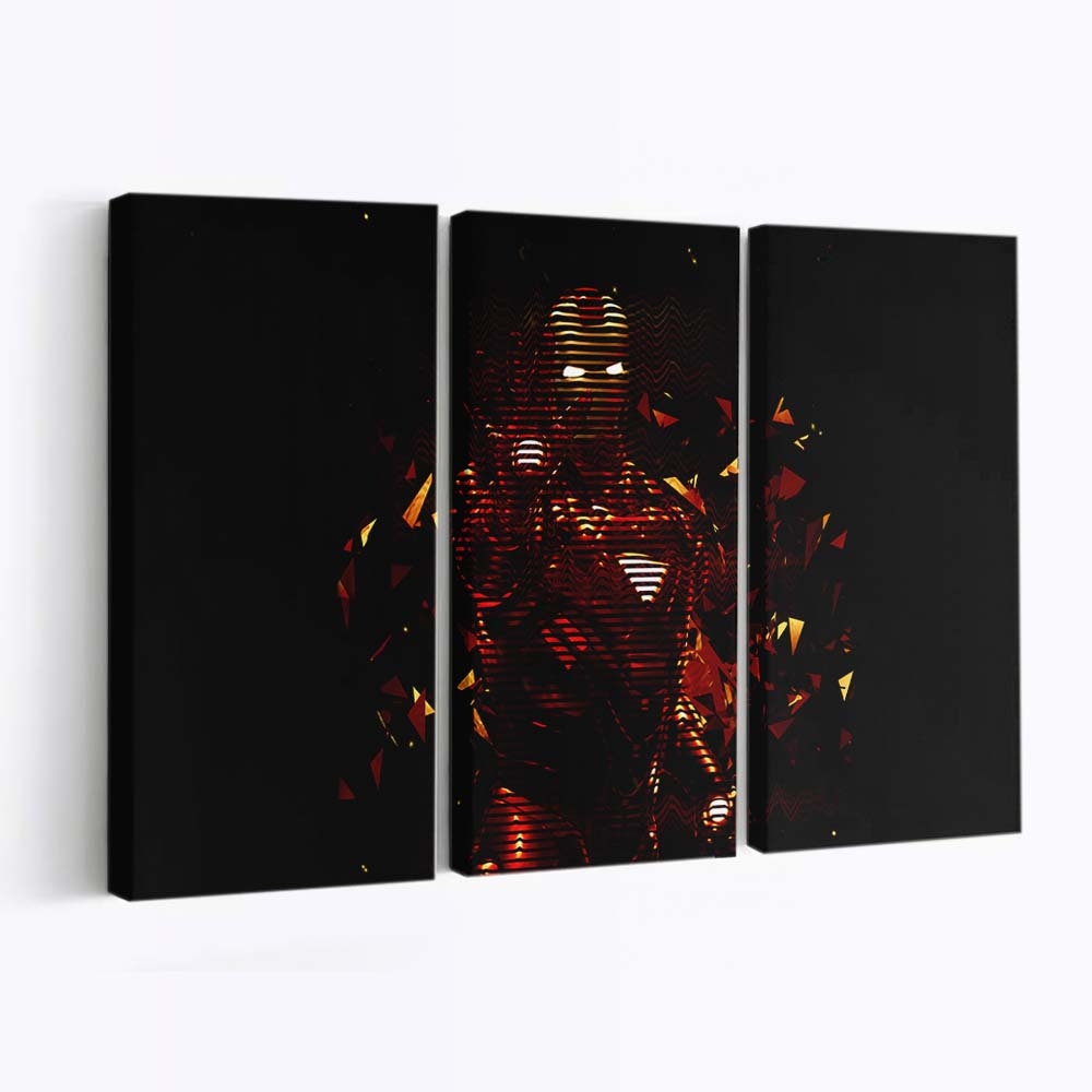 Iron Man Minimalismus Leinwandbild - Wanddeko