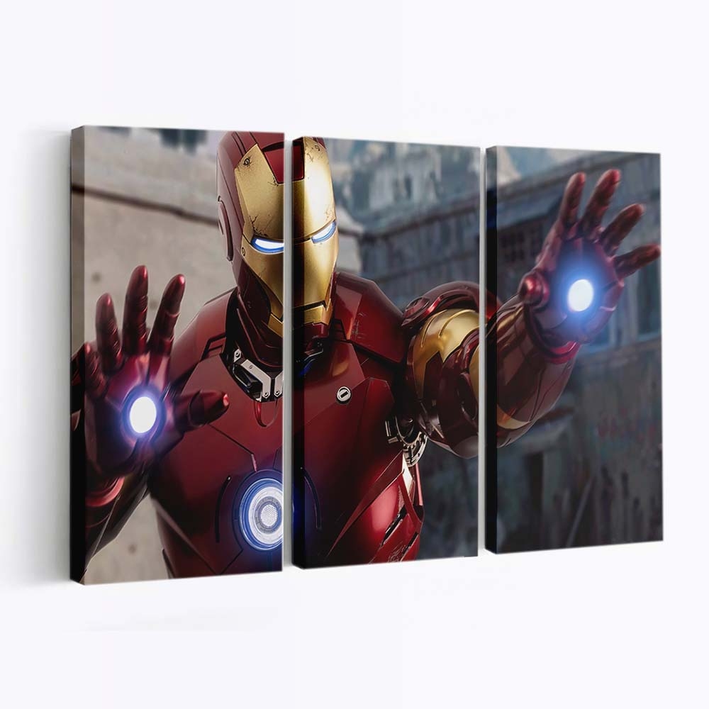 Iron Man Bereit Leinwandbild - Wanddeko