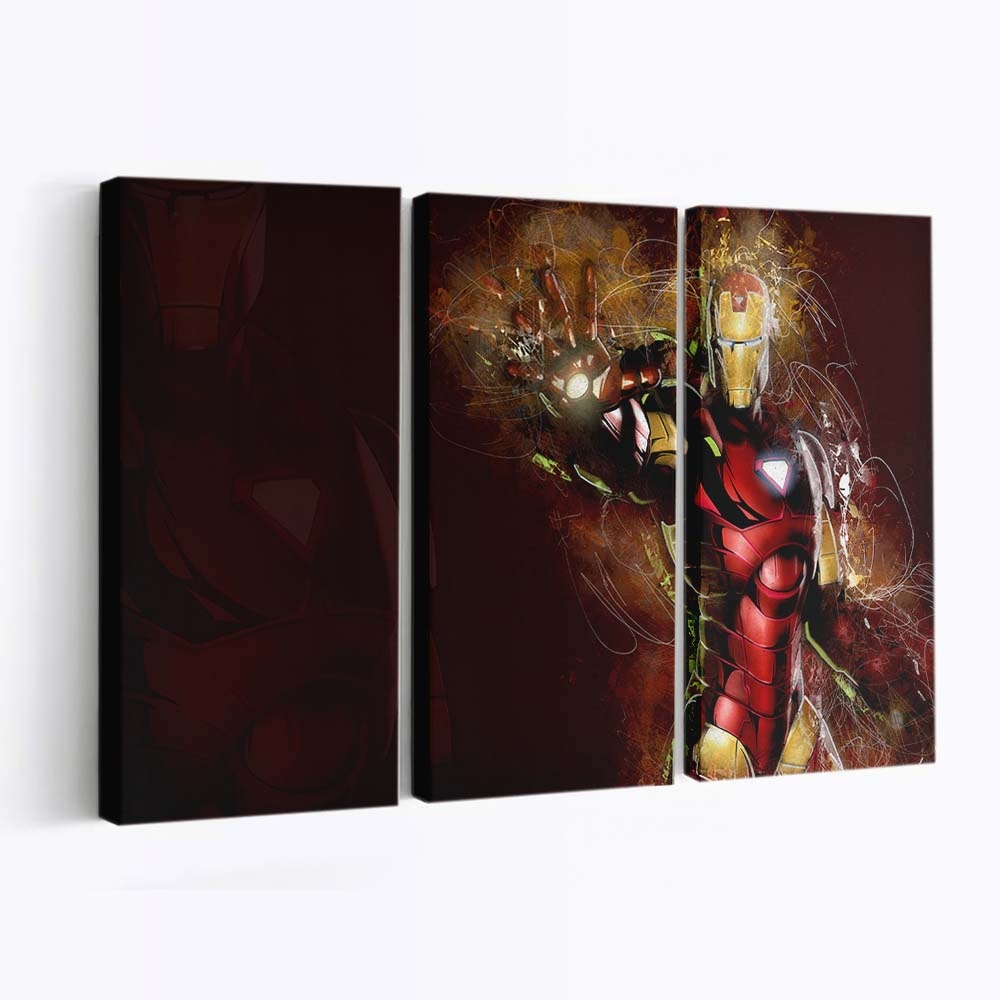 Iron Man Kunst 5 Leinwandbild - Wanddeko