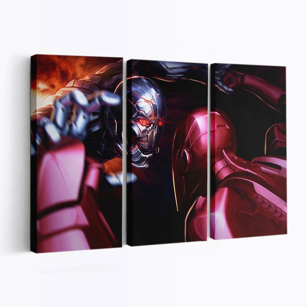 Iron Man gegen Thanos 2 Leinwandbild - Wanddeko