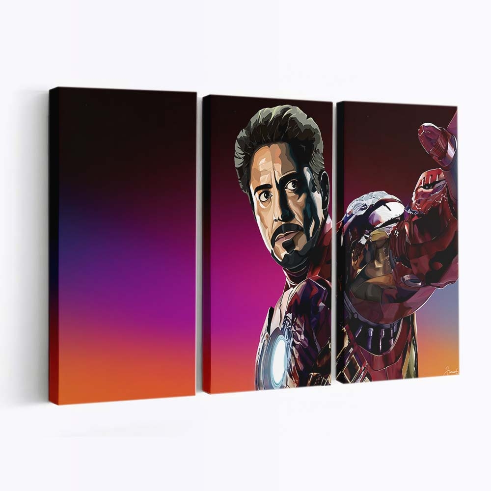 Ironman Digitalart Leinwandbild - Wanddeko