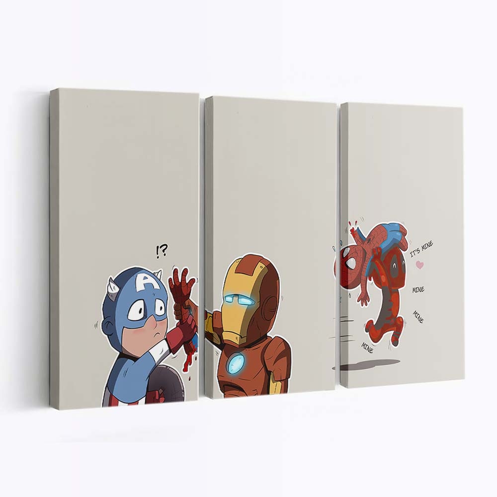 Little Superheroes Leinwandbild - Wanddeko