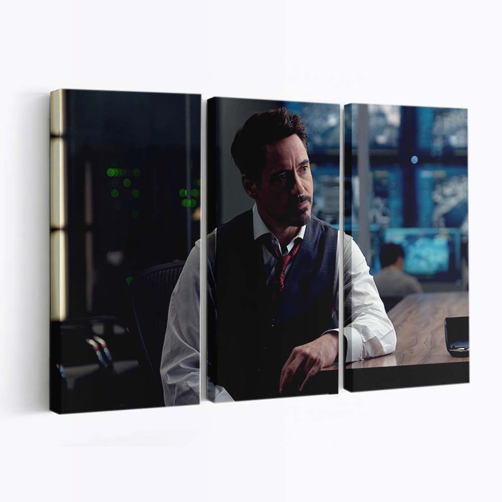 Robert Downey als Tony Stark in Avengers Infinity War 2018 Leinwandbild - Wanddeko