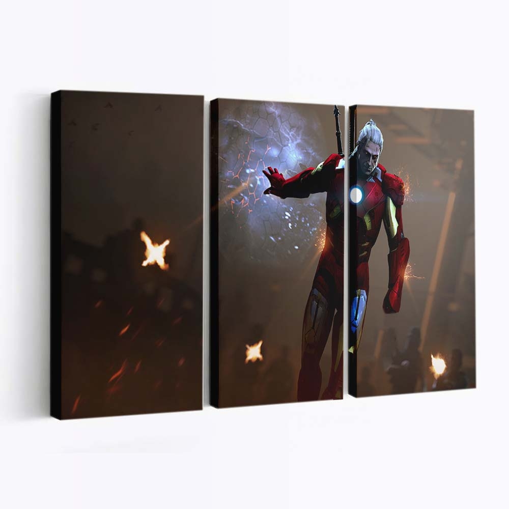 Der Hexer als Iron Man Leinwandbild - Wanddeko