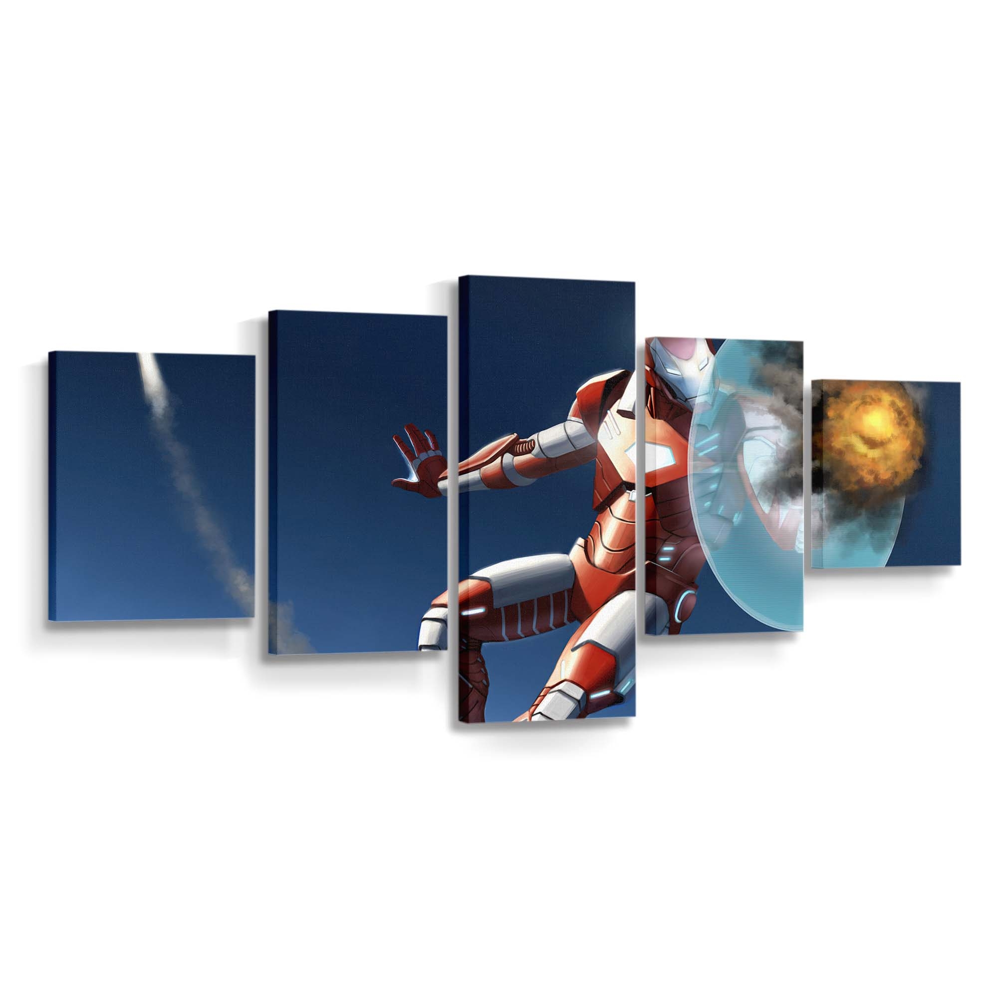 2020 Iron Man Kunstwerk 2 Leinwandbild - Wanddeko