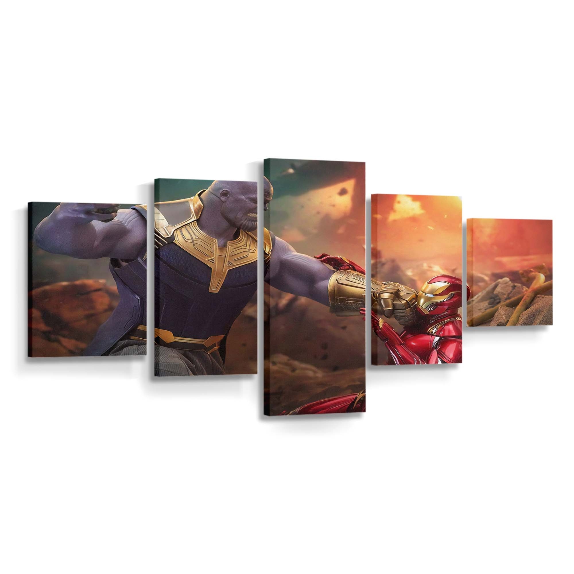 Iron Man Vs Thanos Leinwandbild - Wanddeko