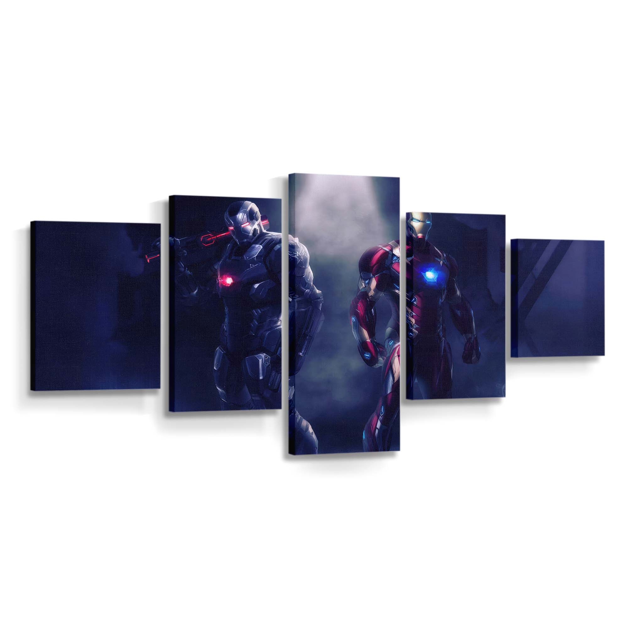 Abenteuer mit Iron Man und War Machine Leinwandbild - Wanddeko