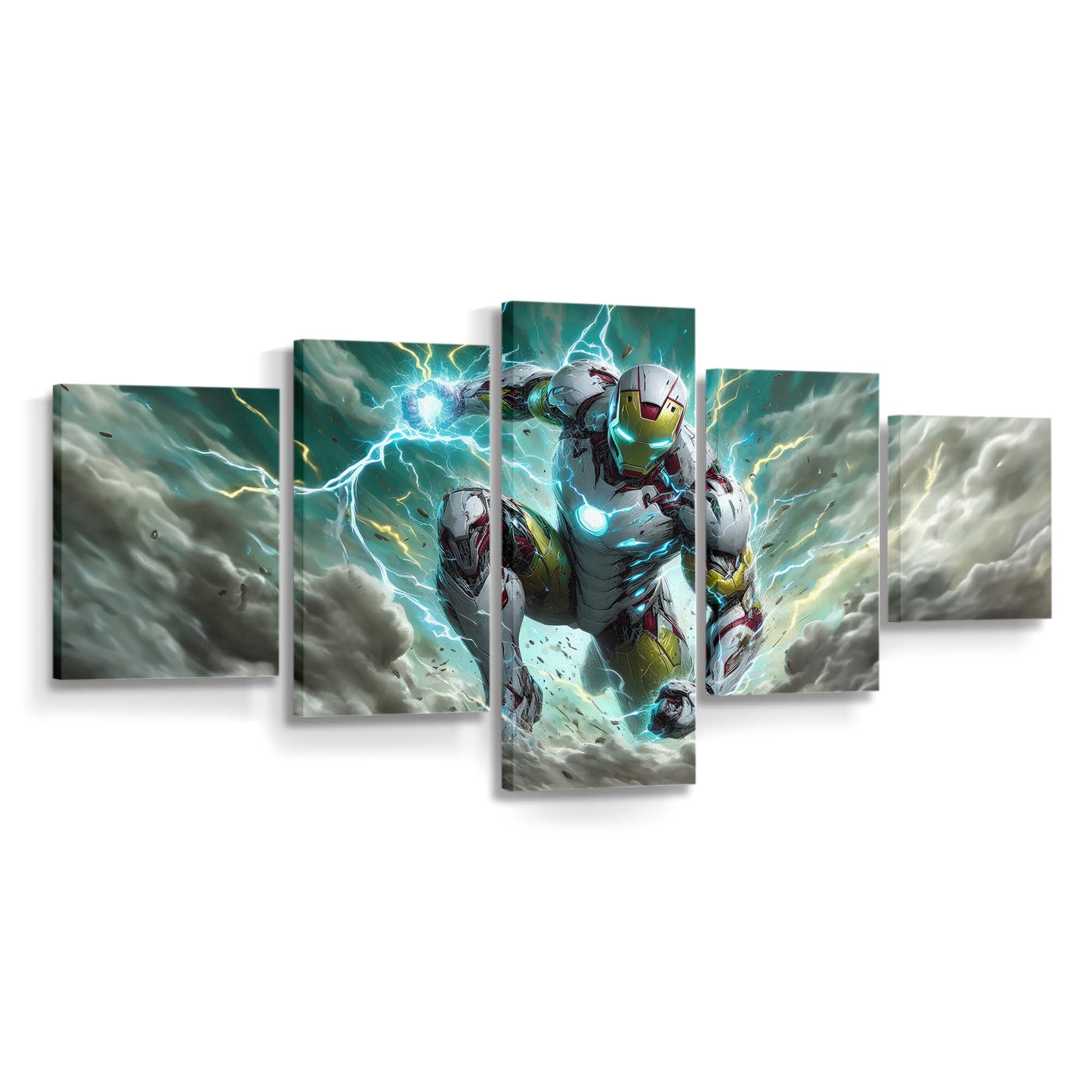 Kunstvolle Entwicklung von Iron Man Leinwandbild - Wanddeko