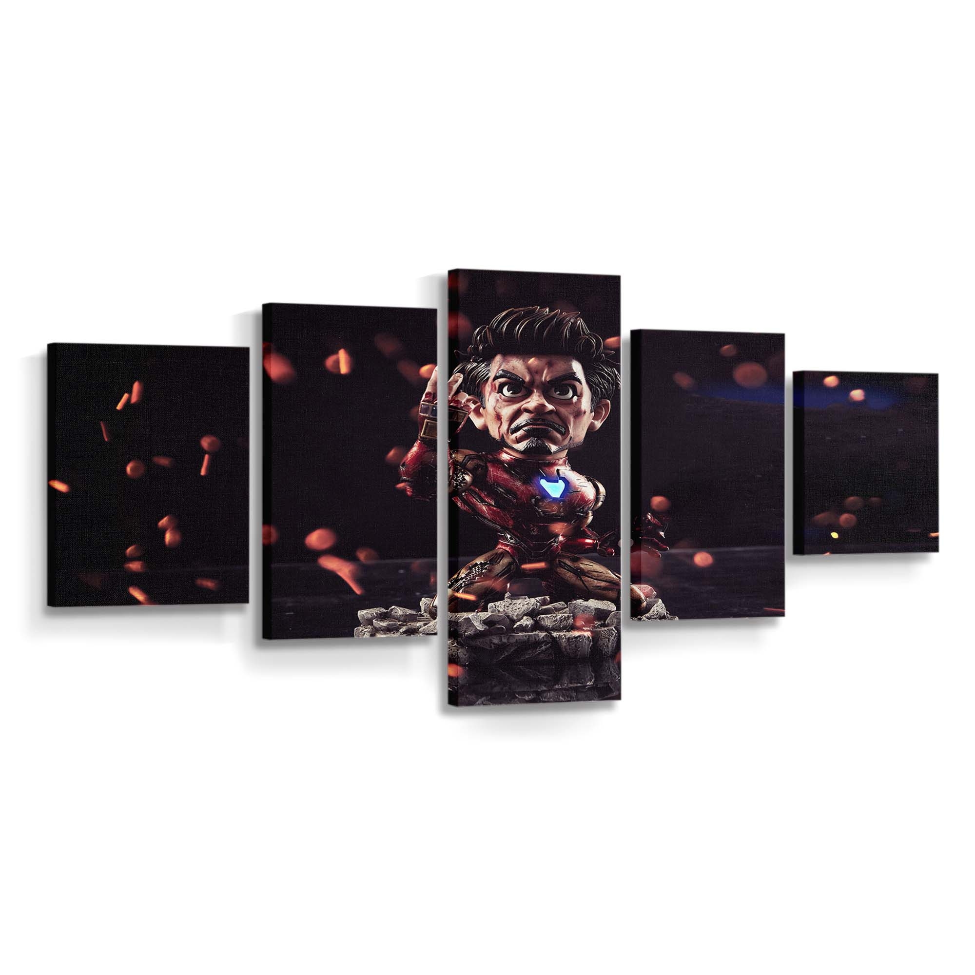Chibi Ich bin Iron Man Leinwandbild - Wanddeko