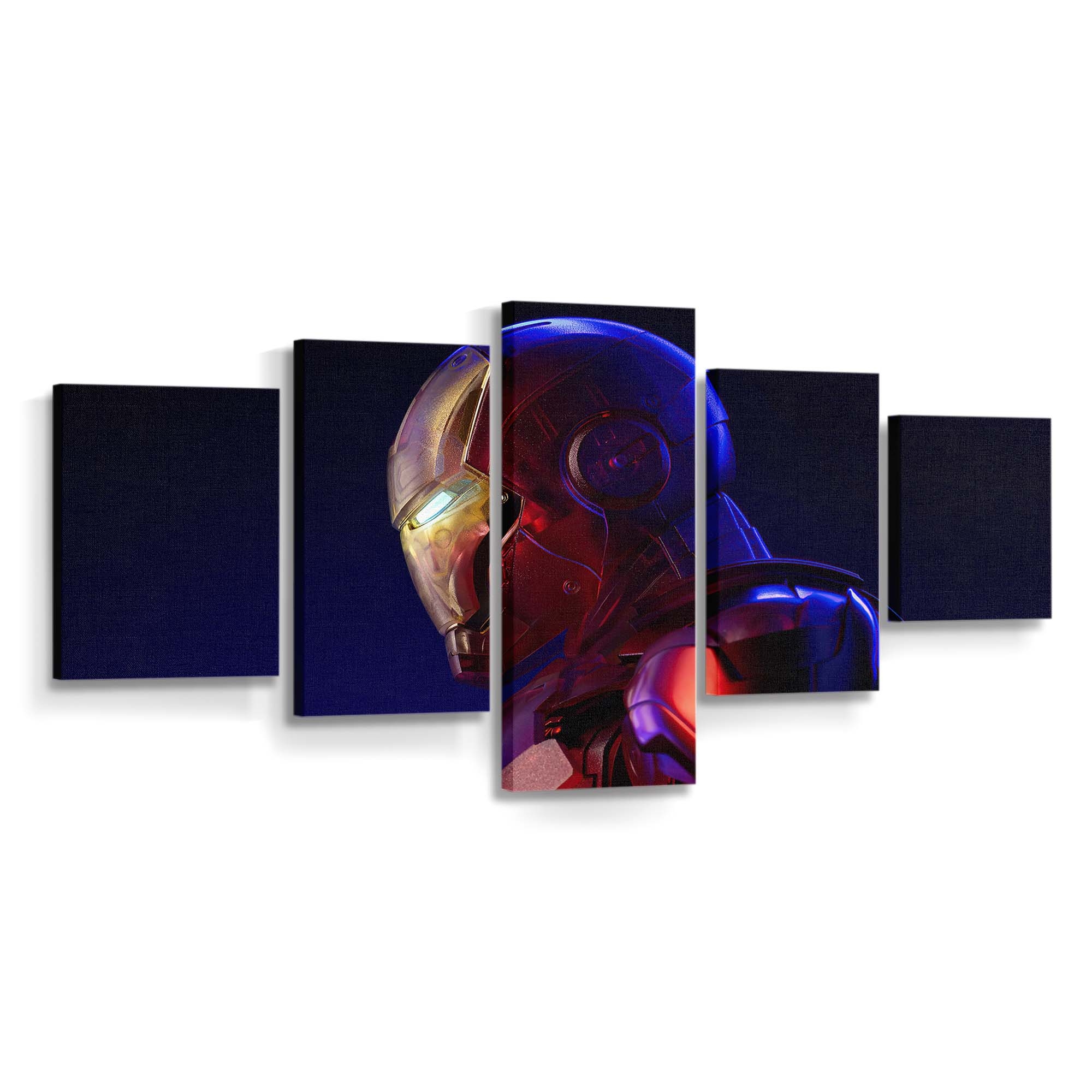 Holografischer Iron Man 2020 Leinwandbild - Wanddeko