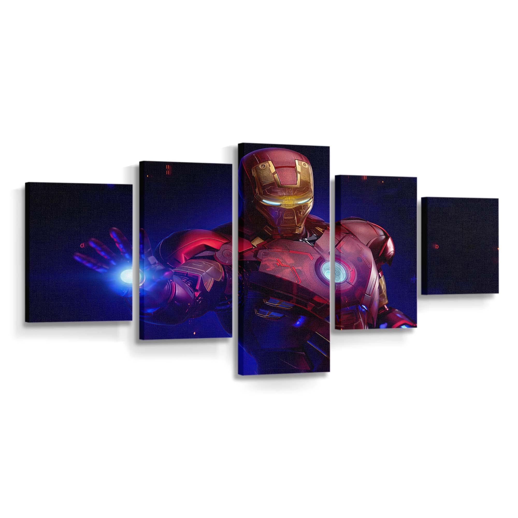 Holographischer Iron Man Mkiv 2 Leinwandbild - Wanddeko
