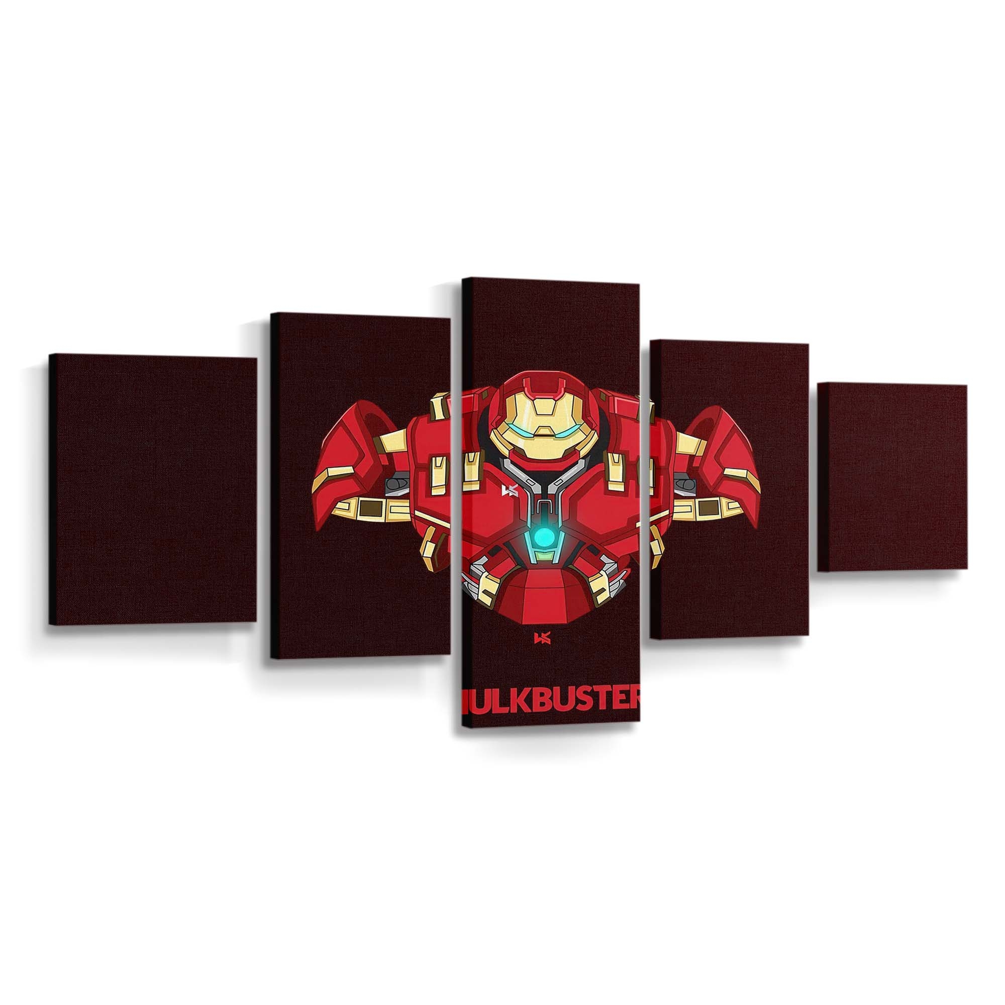 Hulkbuster Minimal Leinwandbild - Wanddeko