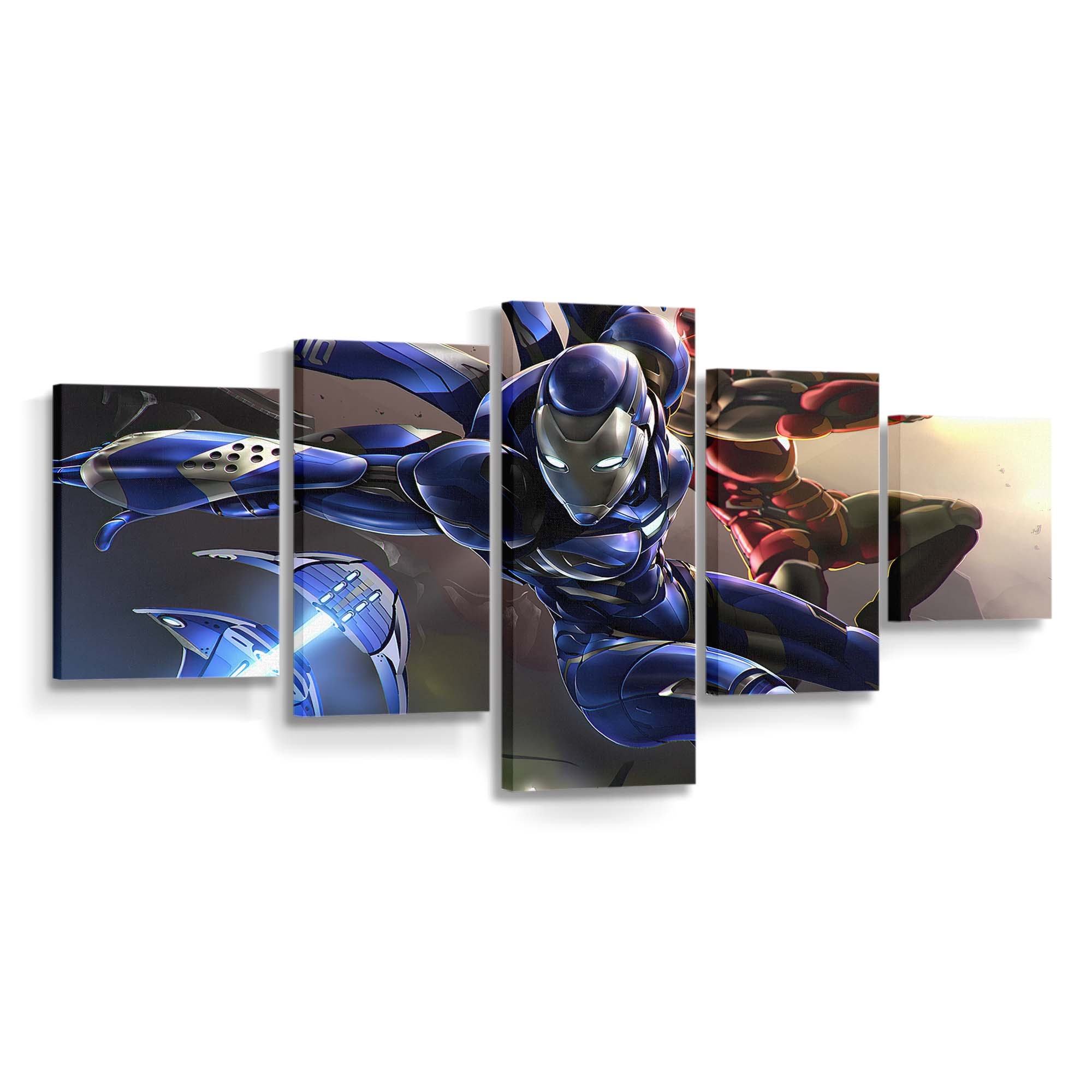 Eisenblaue Rüstung Leinwandbild - Wanddeko