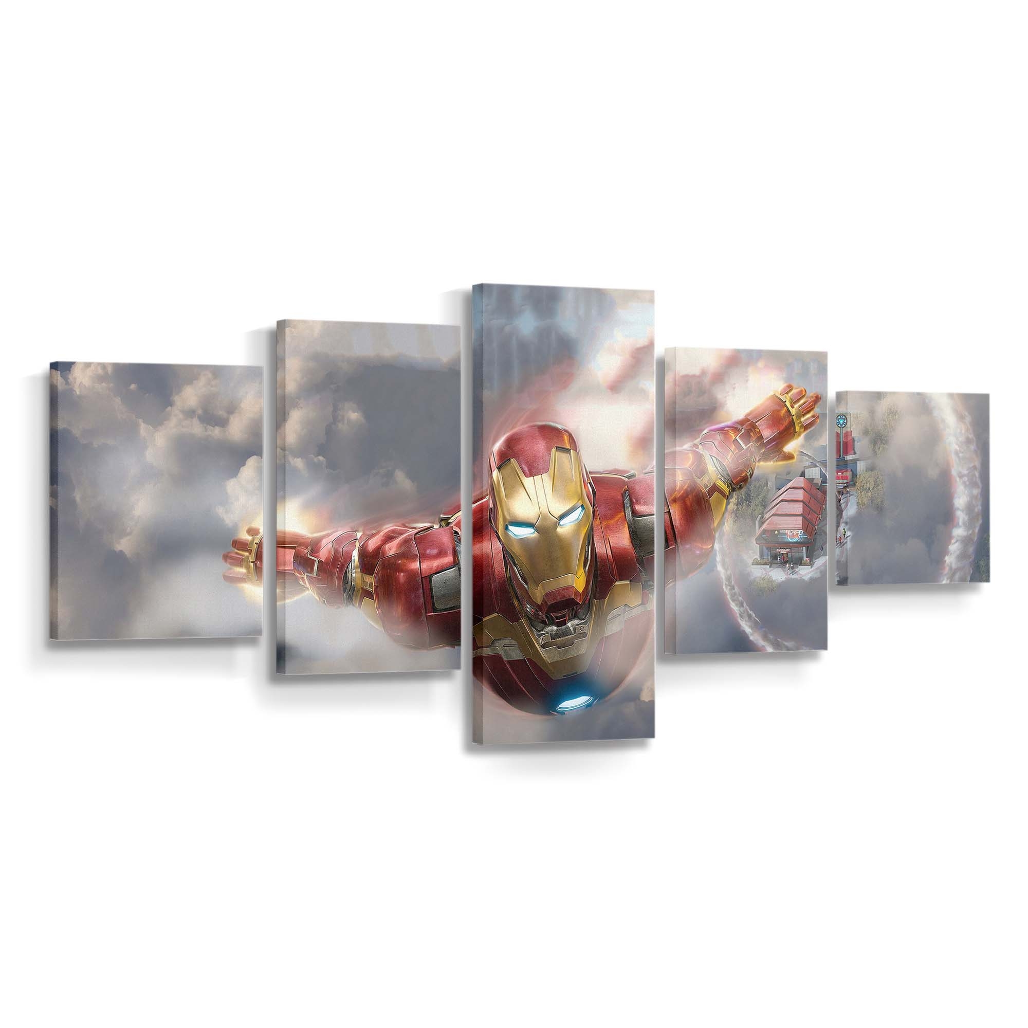 Iron Man Hongkong Leinwandbild - Wanddeko