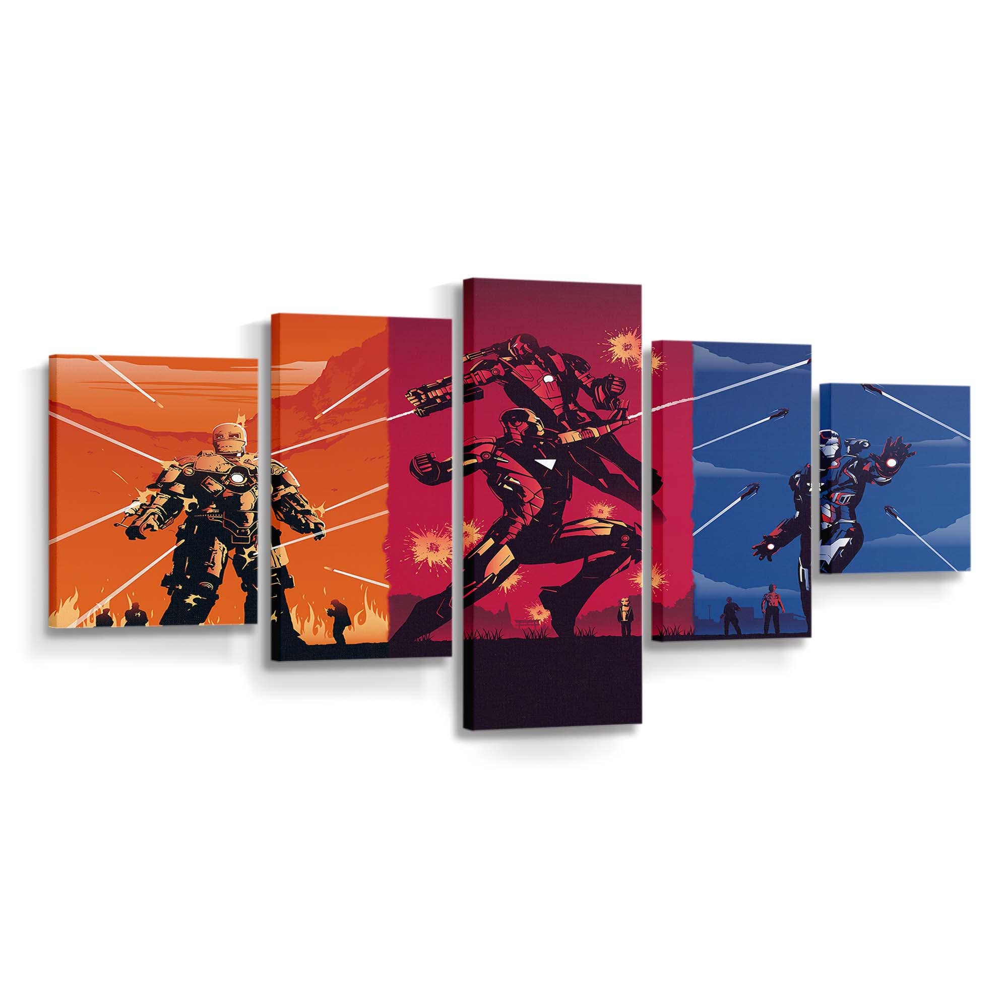 Iron Man Kunst 2 Leinwandbild - Wanddeko