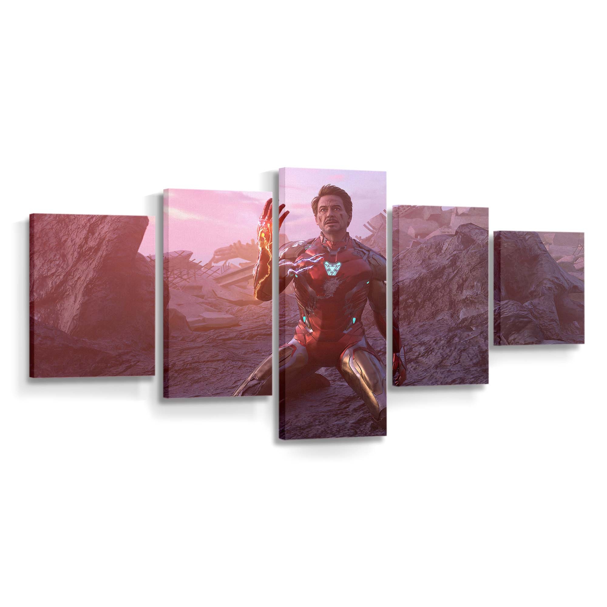 Iron Man Kunst 3 Leinwandbild - Wanddeko