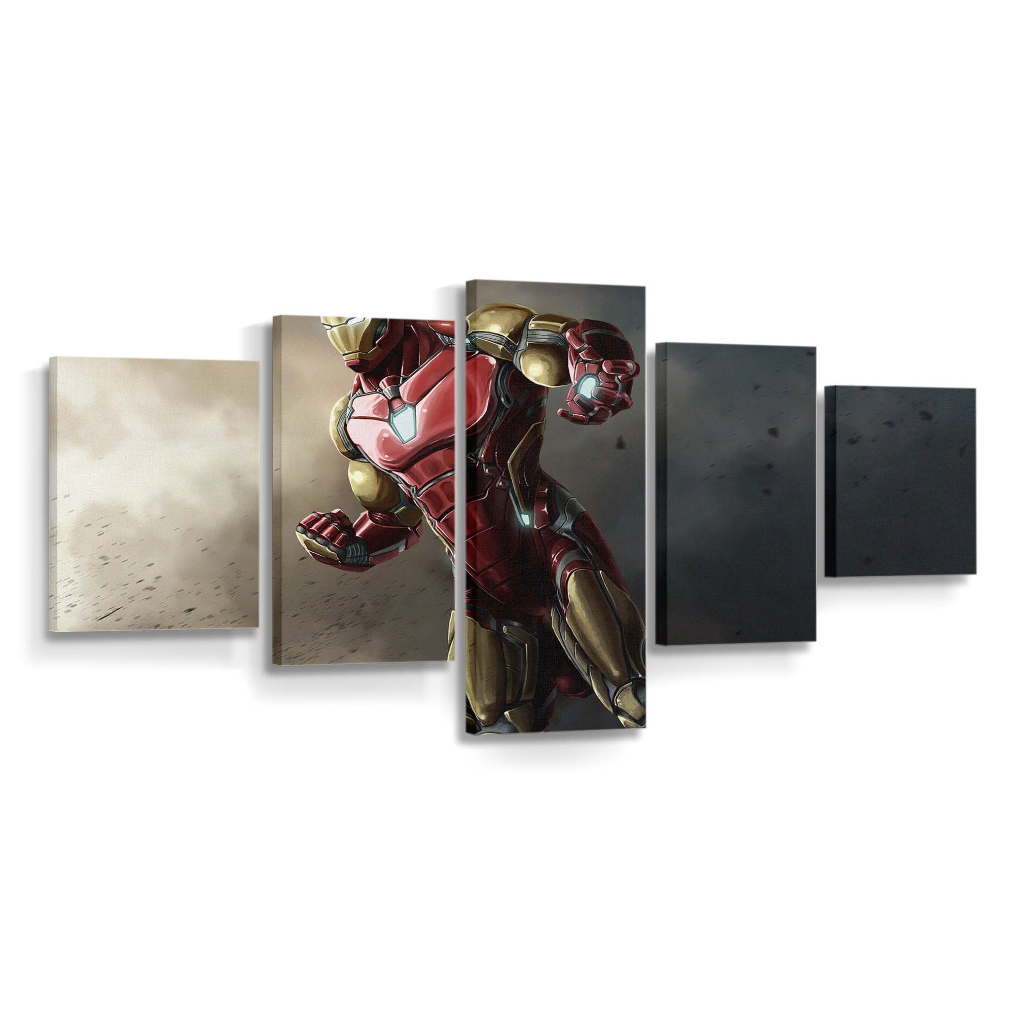 Iron Man Kunstwerk 2 Leinwandbild - Wanddeko