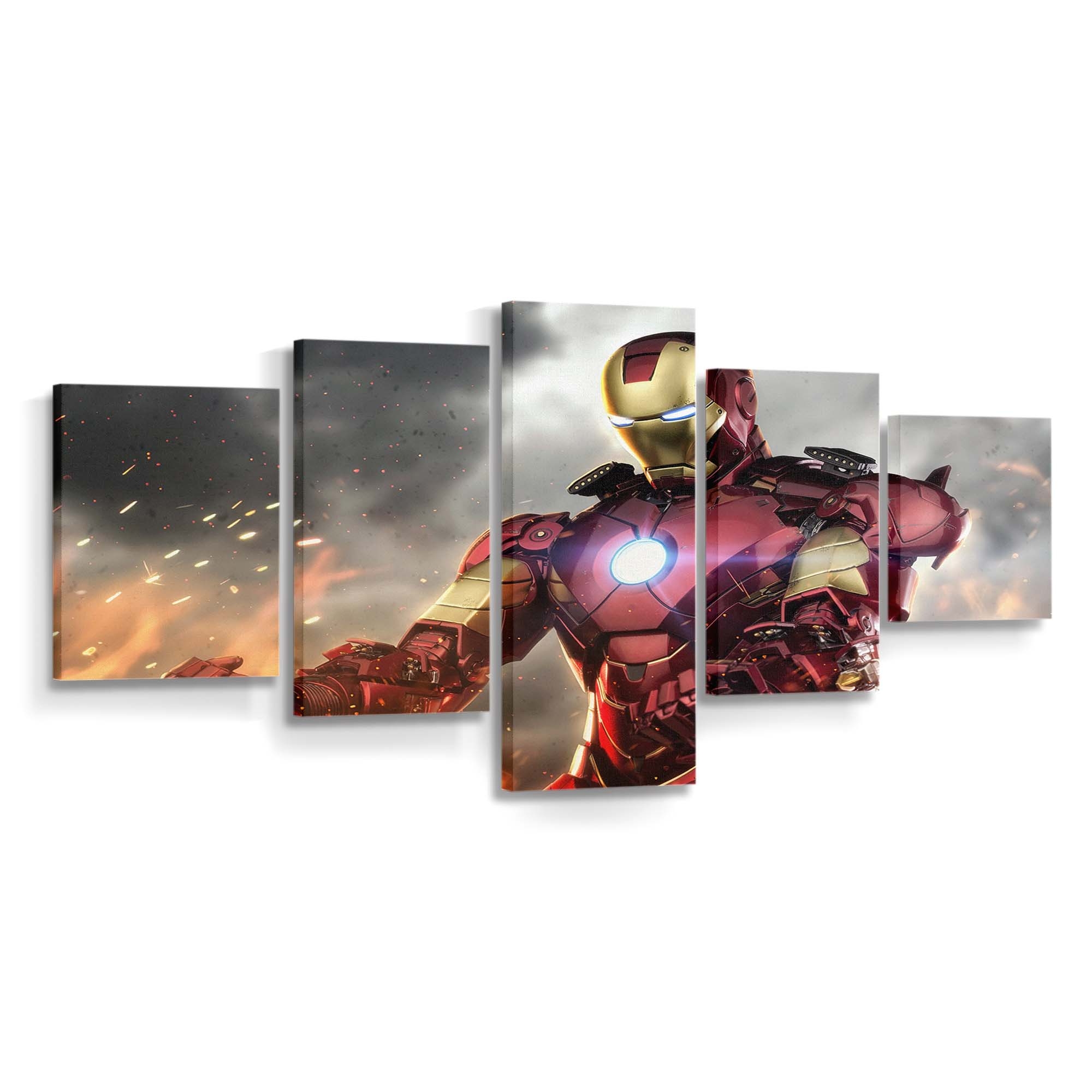 Iron Man Digitales Kunstwerk Leinwandbild - Wanddeko