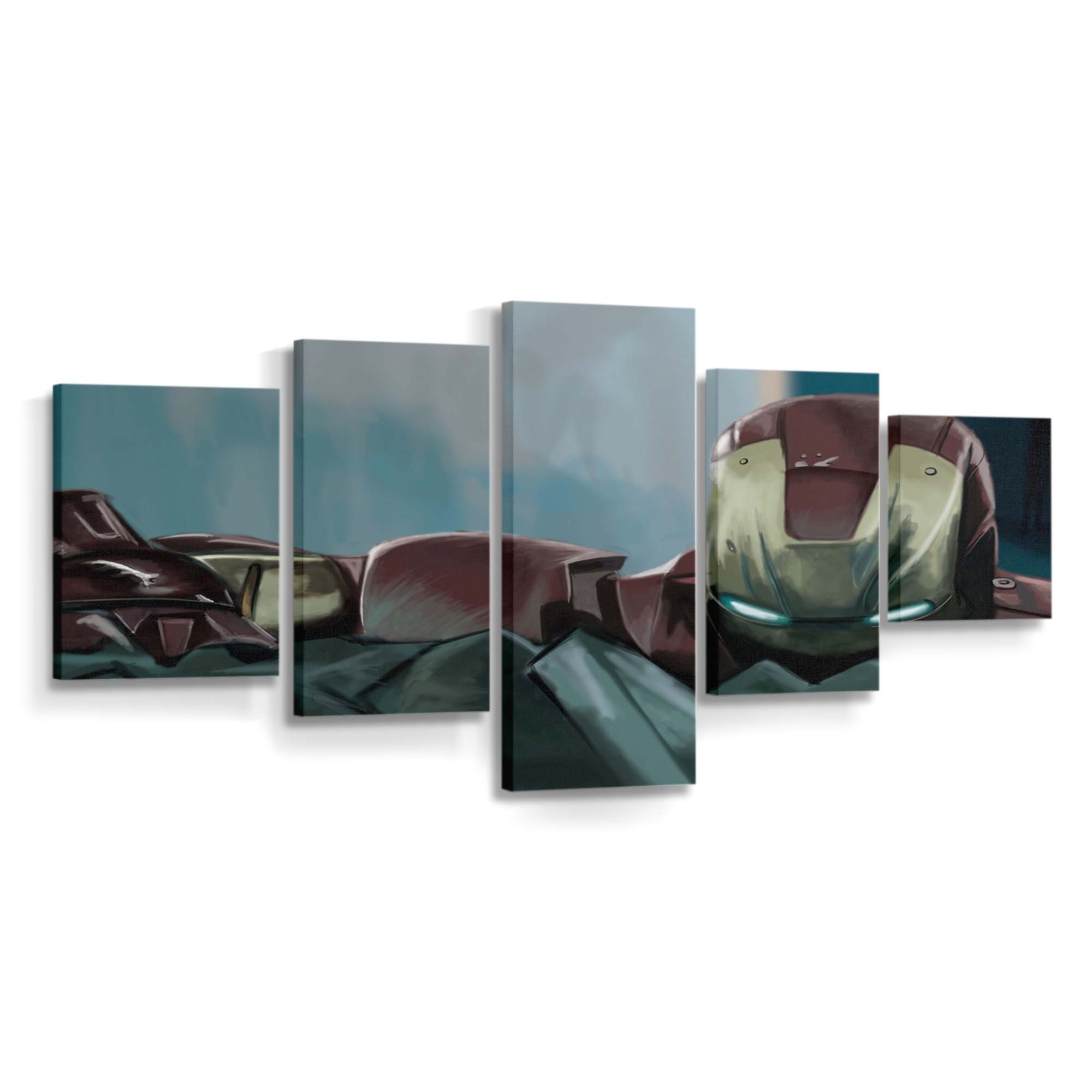 Iron Man Neue Kunst 4 Leinwandbild - Wanddeko