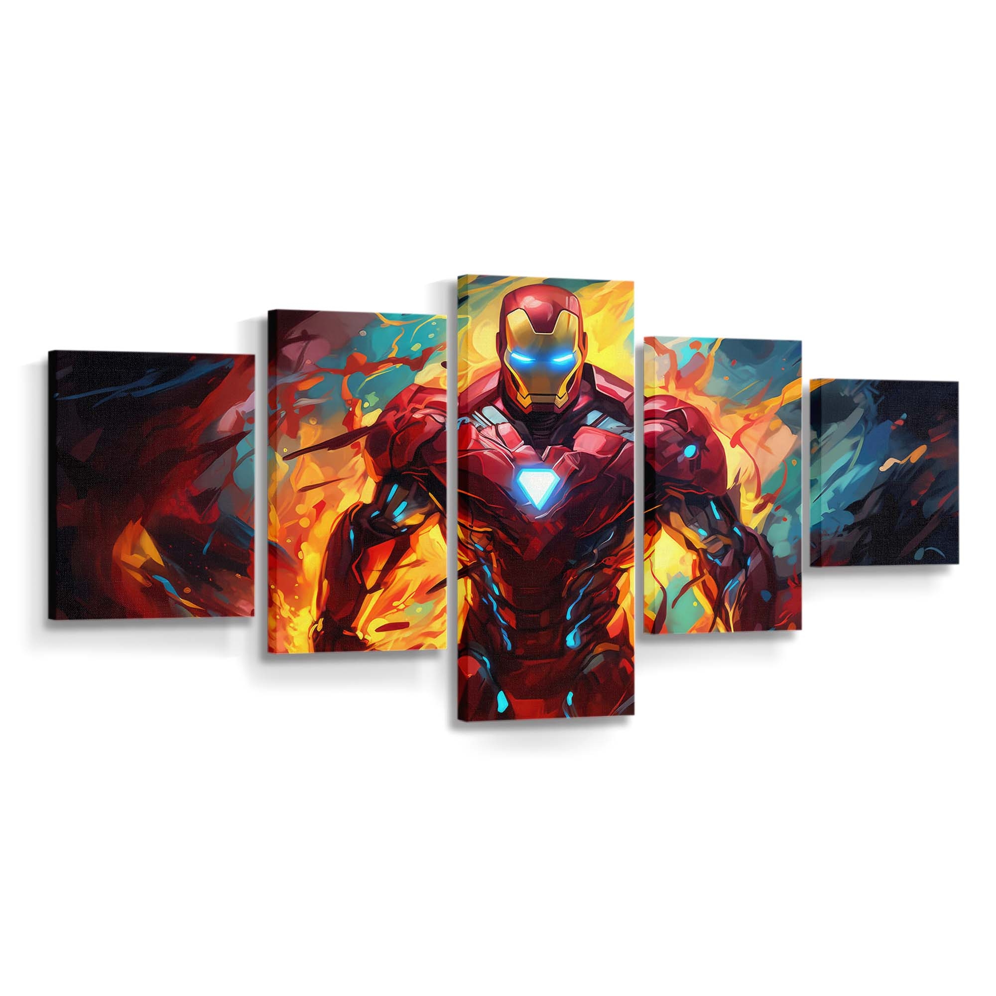 Iron Man Abstrakt Leinwandbild - Wanddeko