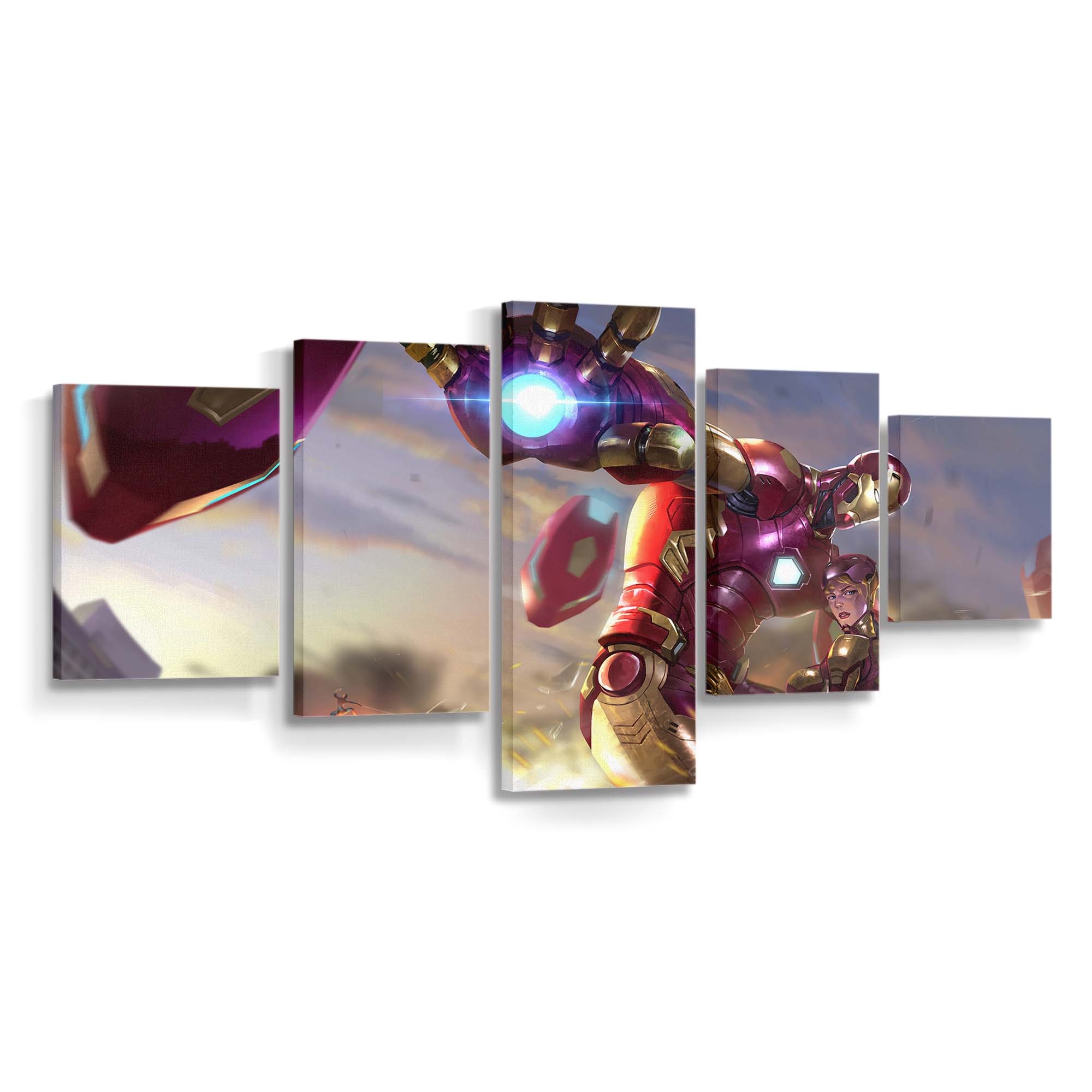 Iron Man und Pepper Potts Leinwandbild - Wanddeko