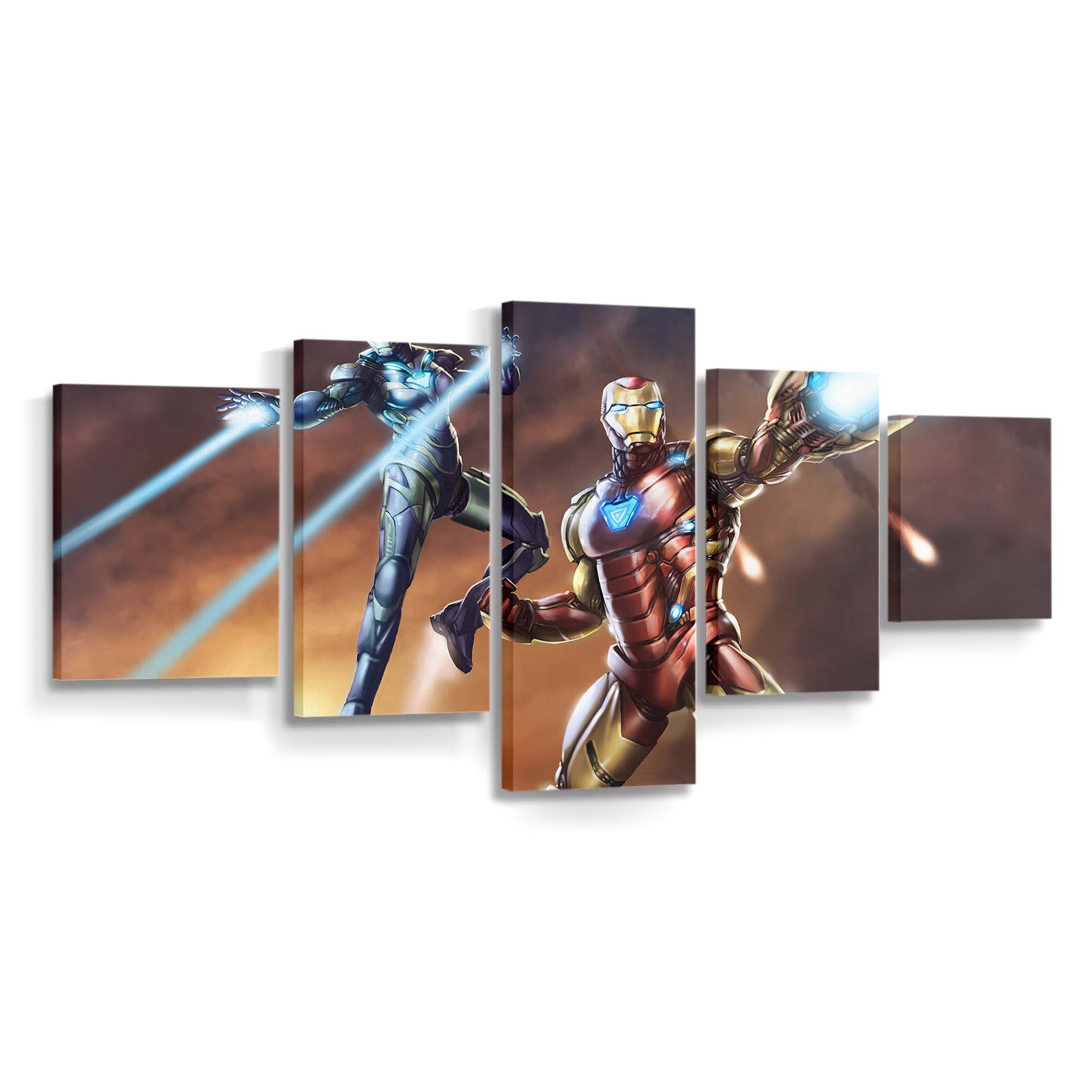 Iron Man und Pepper Rettungsanzug Leinwandbild - Wanddeko
