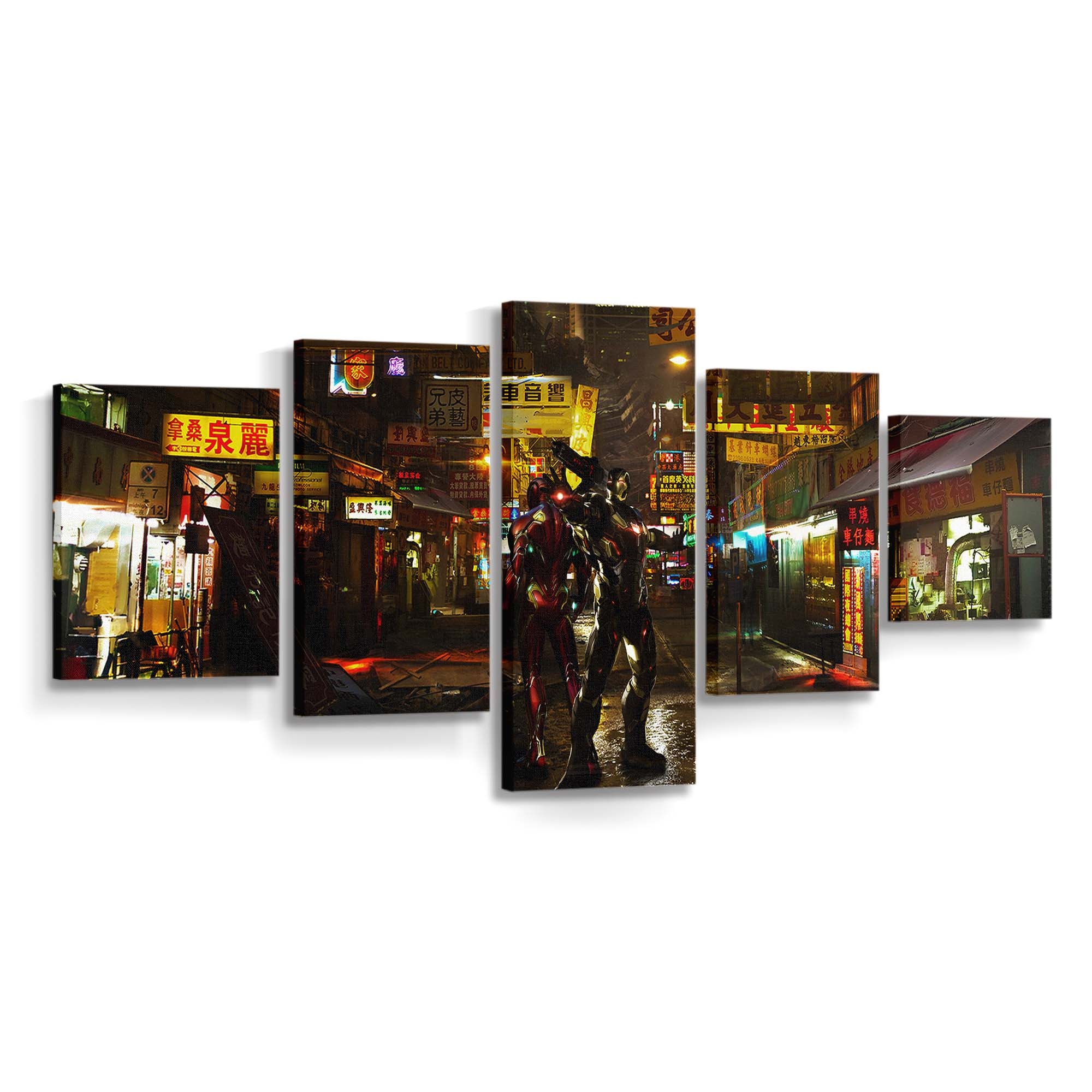 Iron Man und War Machine 2 Leinwandbild - Wanddeko