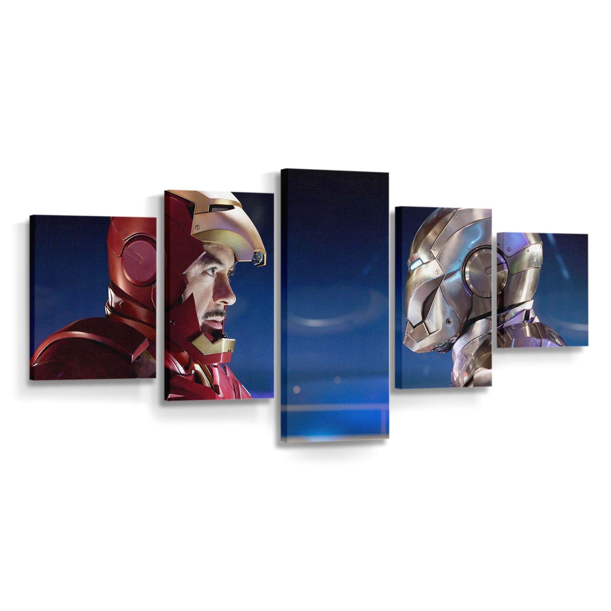 Iron Man und War Machine 3 Leinwandbild - Wanddeko