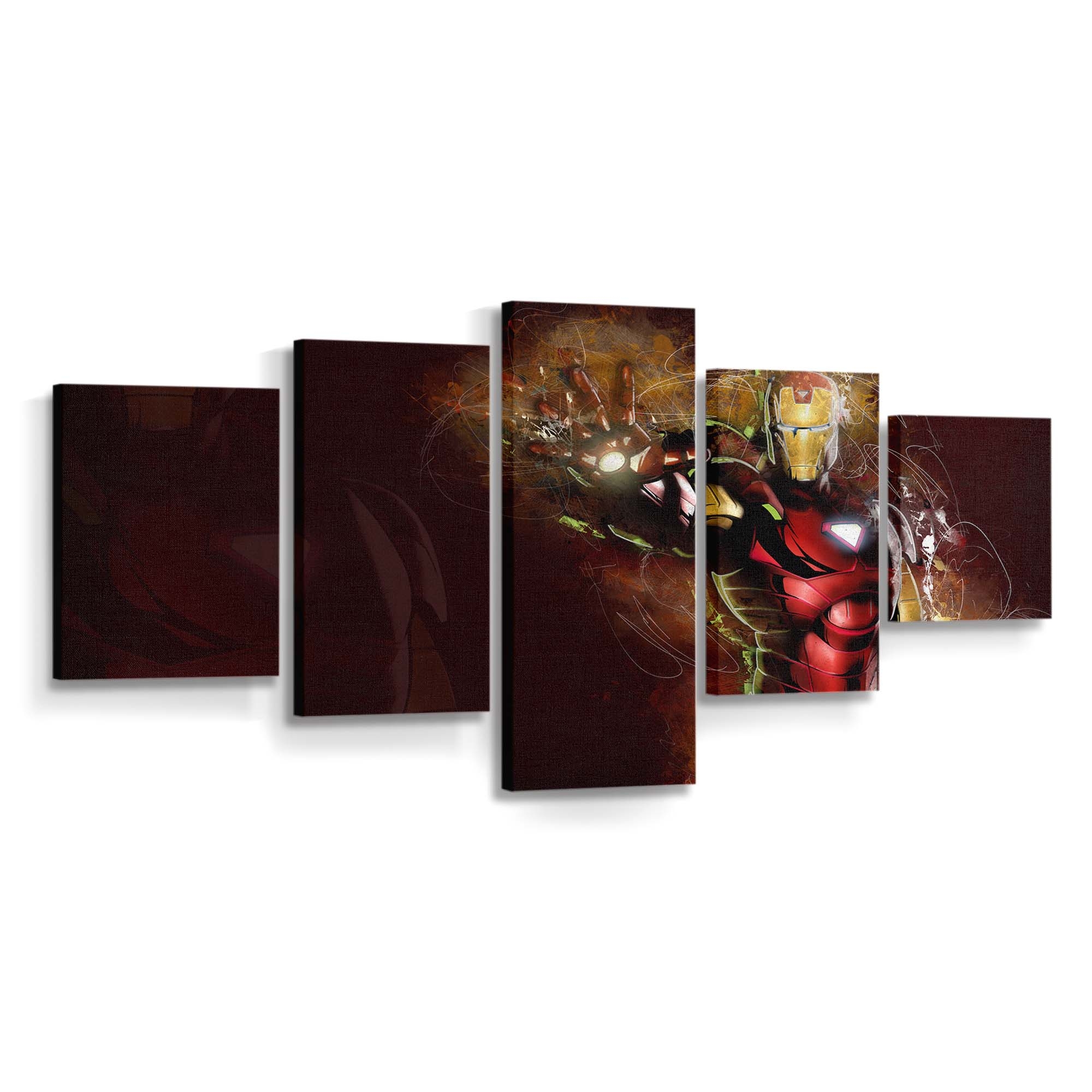 Iron Man Kunst 5 Leinwandbild - Wanddeko