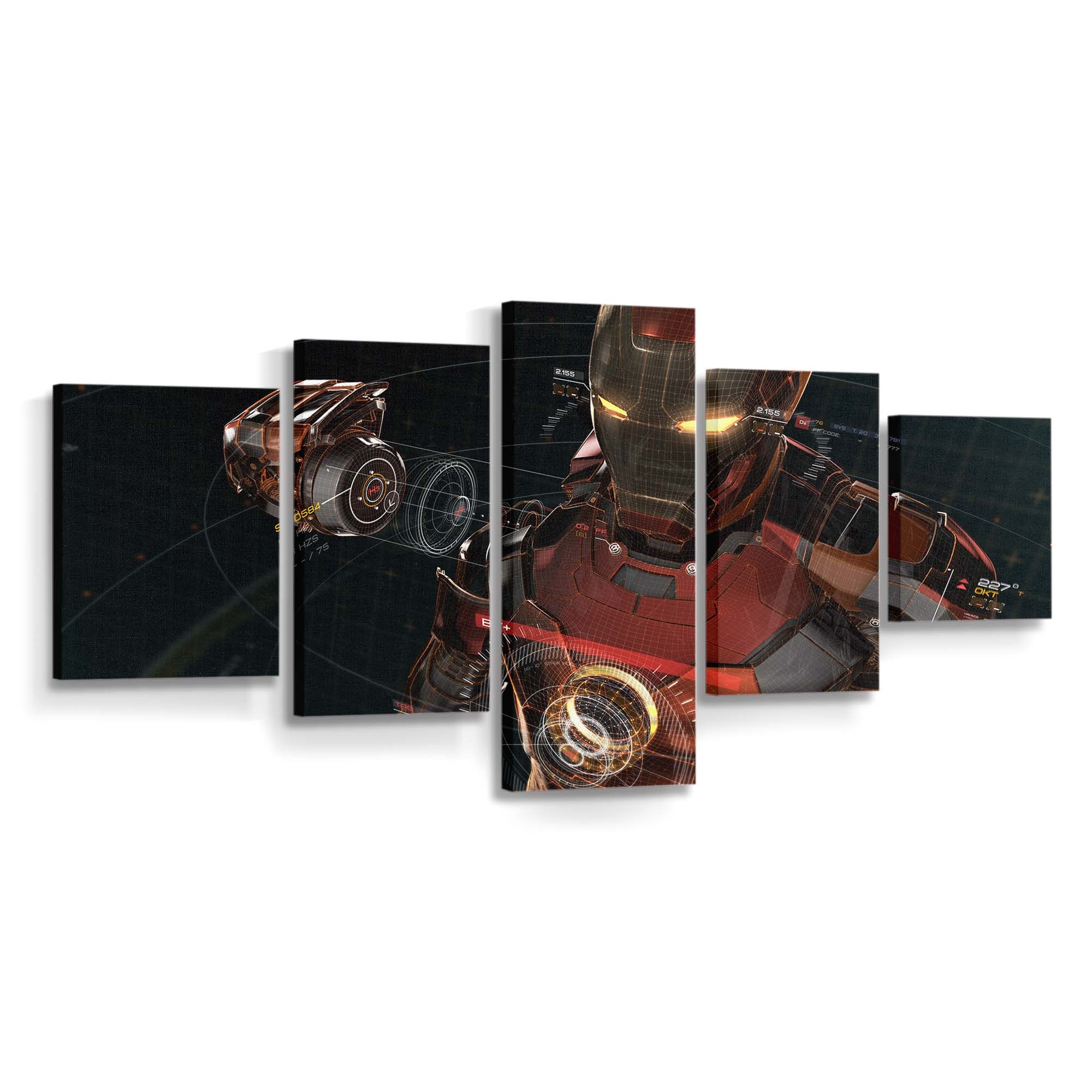 Iron Man Kunstwerk 4 Leinwandbild - Wanddeko