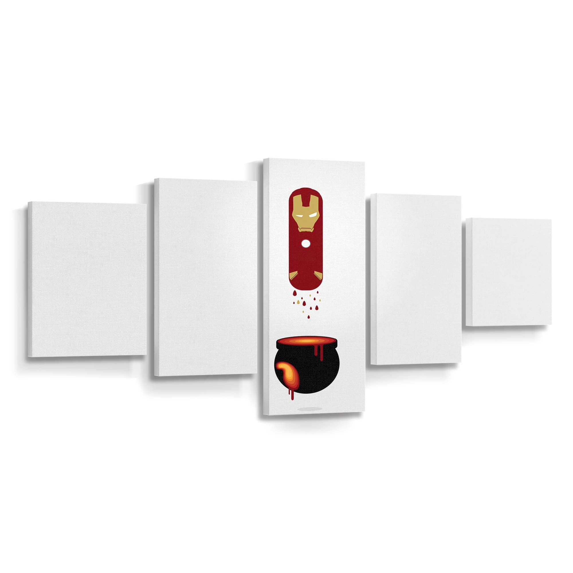 Iron Man als Kapsel Leinwandbild - Wanddeko