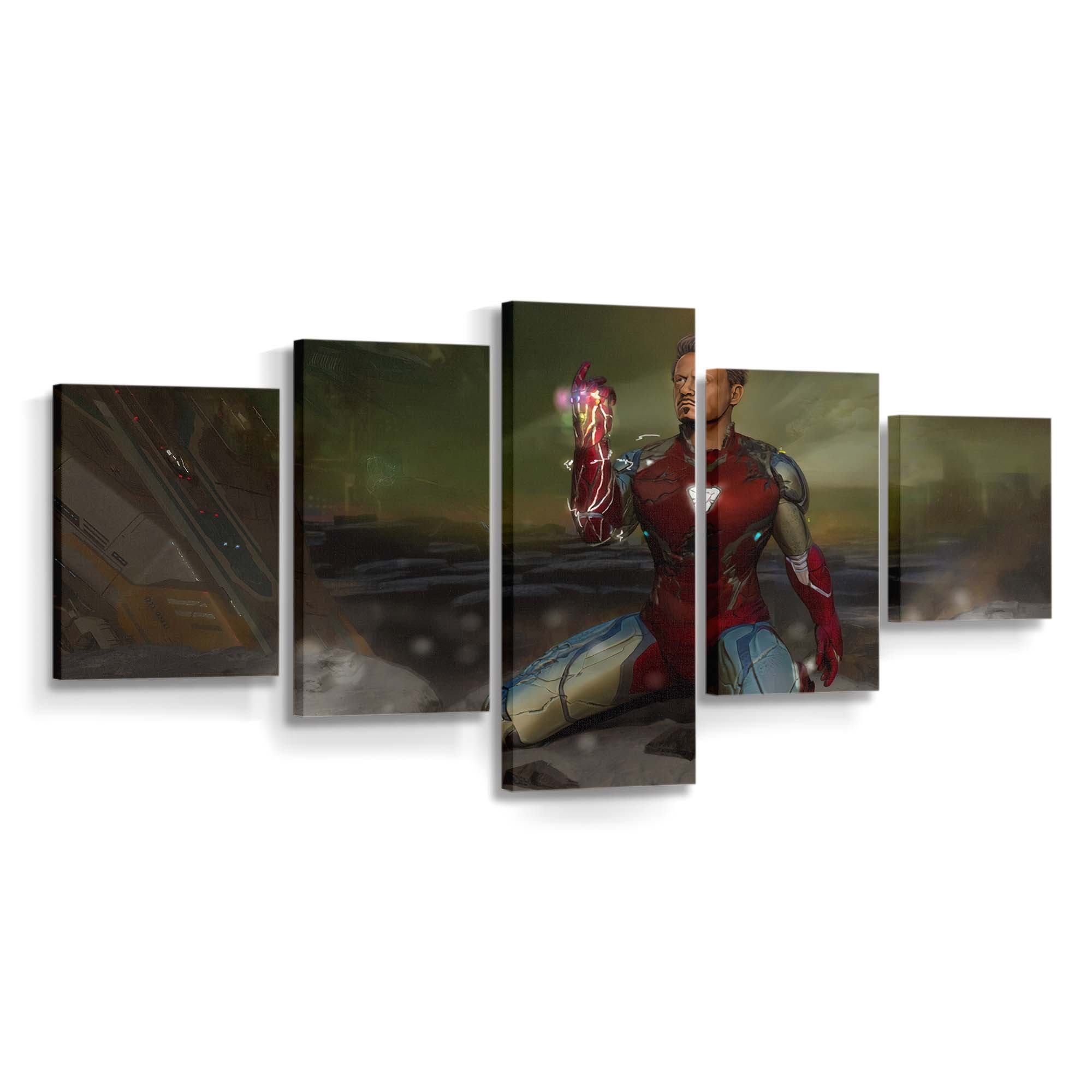 Iron Man Avengers Kunst 2 Leinwandbild - Wanddeko