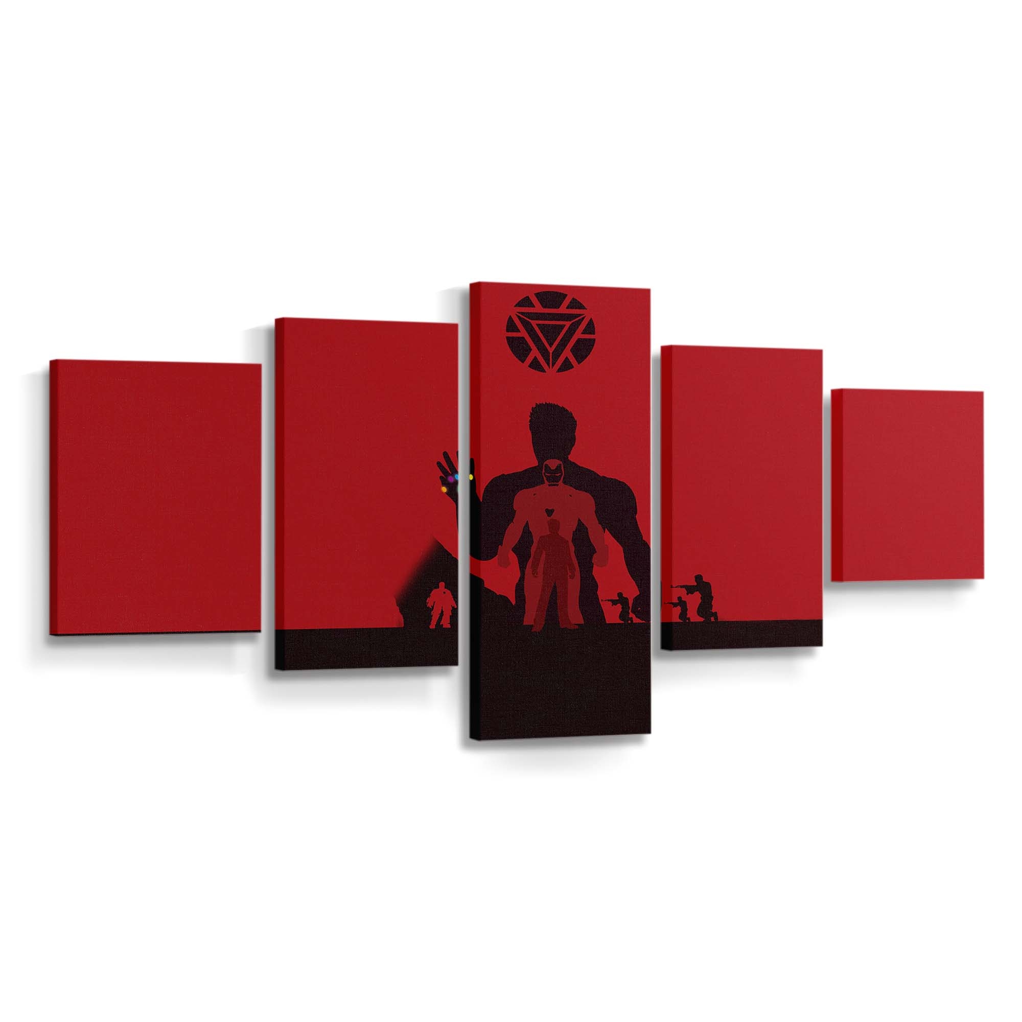 Iron Man Avengers Endgame Minimalismus Leinwandbild - Wanddeko