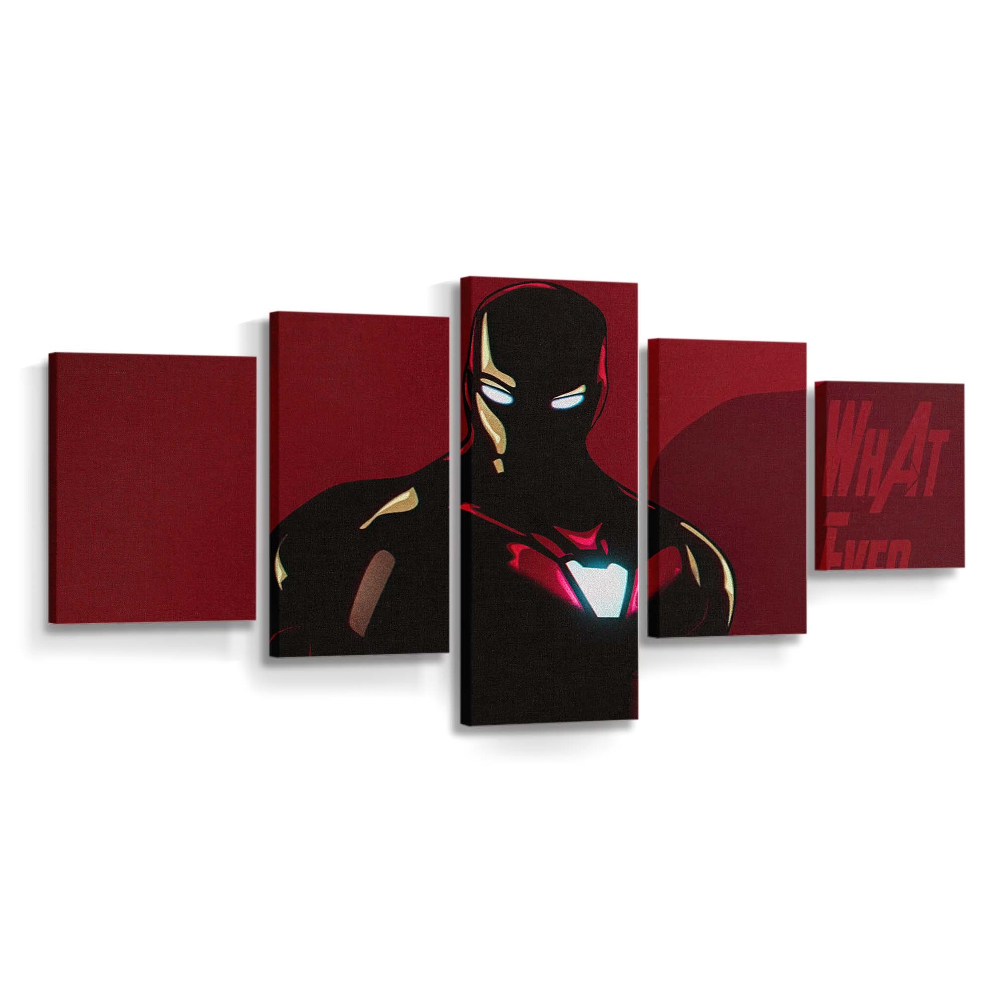 Iron Man Avengers Minimal Leinwandbild - Wanddeko