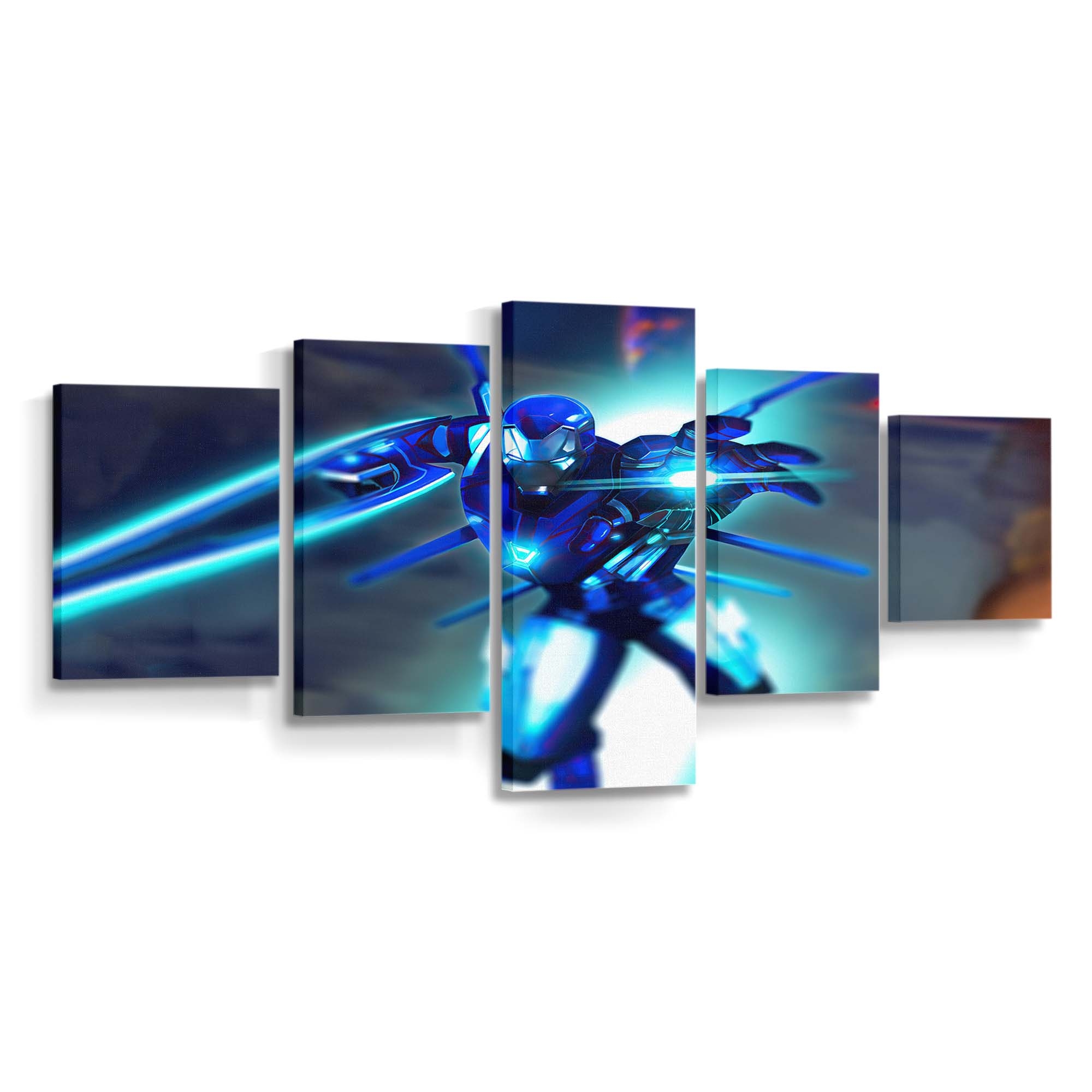 Iron Man Blauer Anzug Leinwandbild - Wanddeko