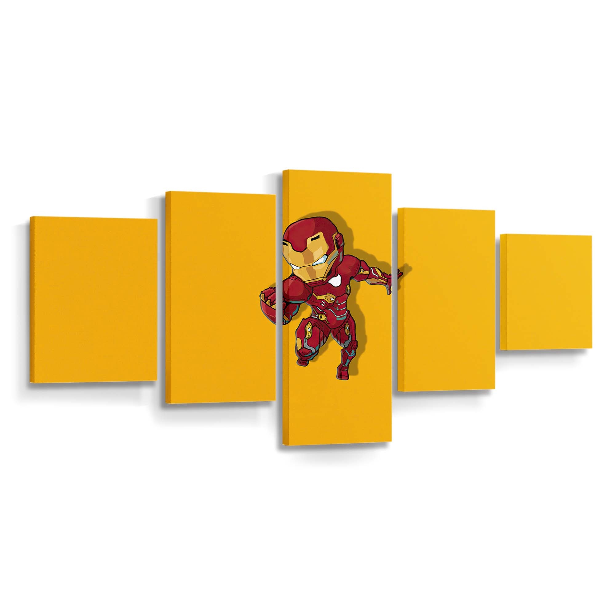 Iron Man Chibbi Minimal Leinwandbild - Wanddeko