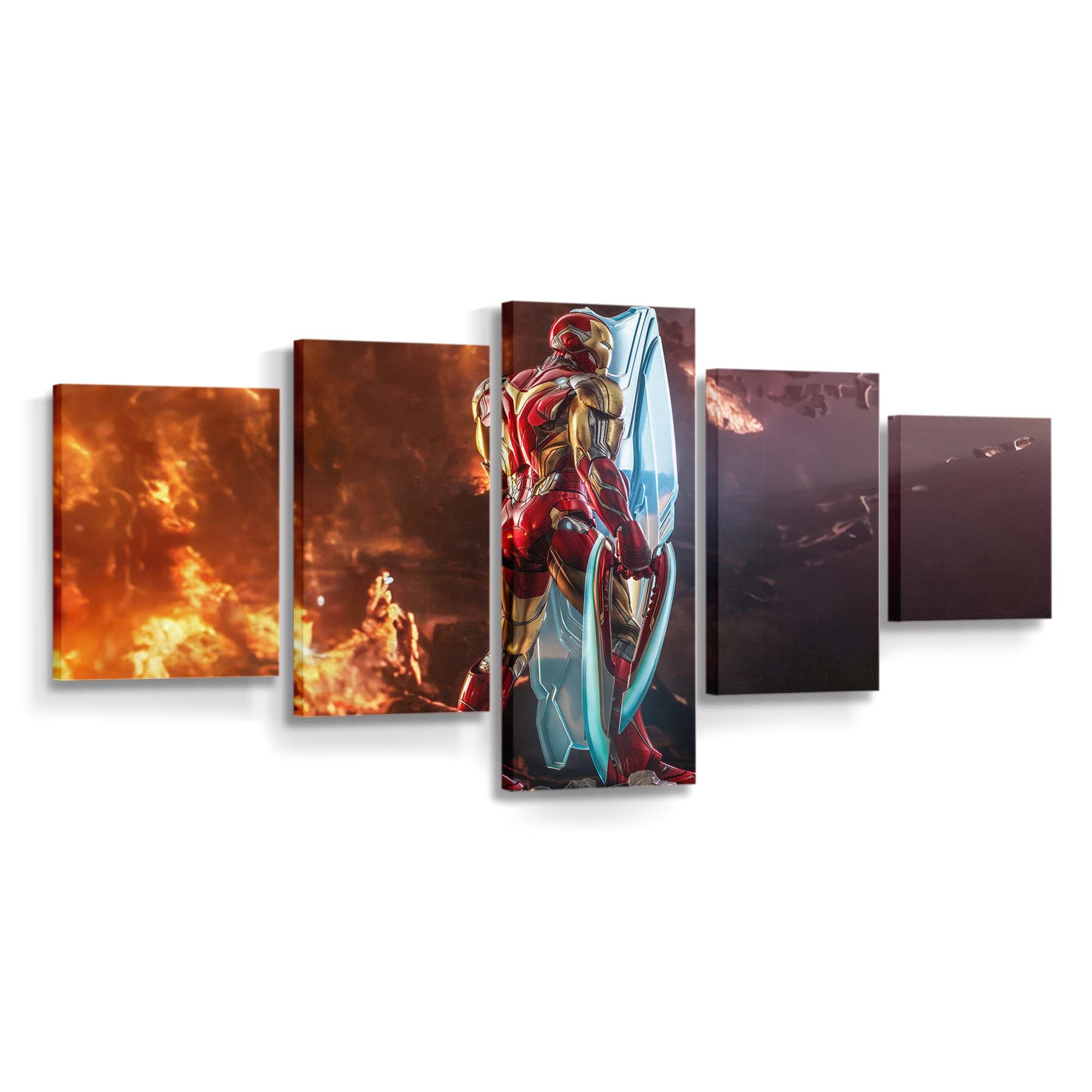Iron Man kommt Leinwandbild - Wanddeko