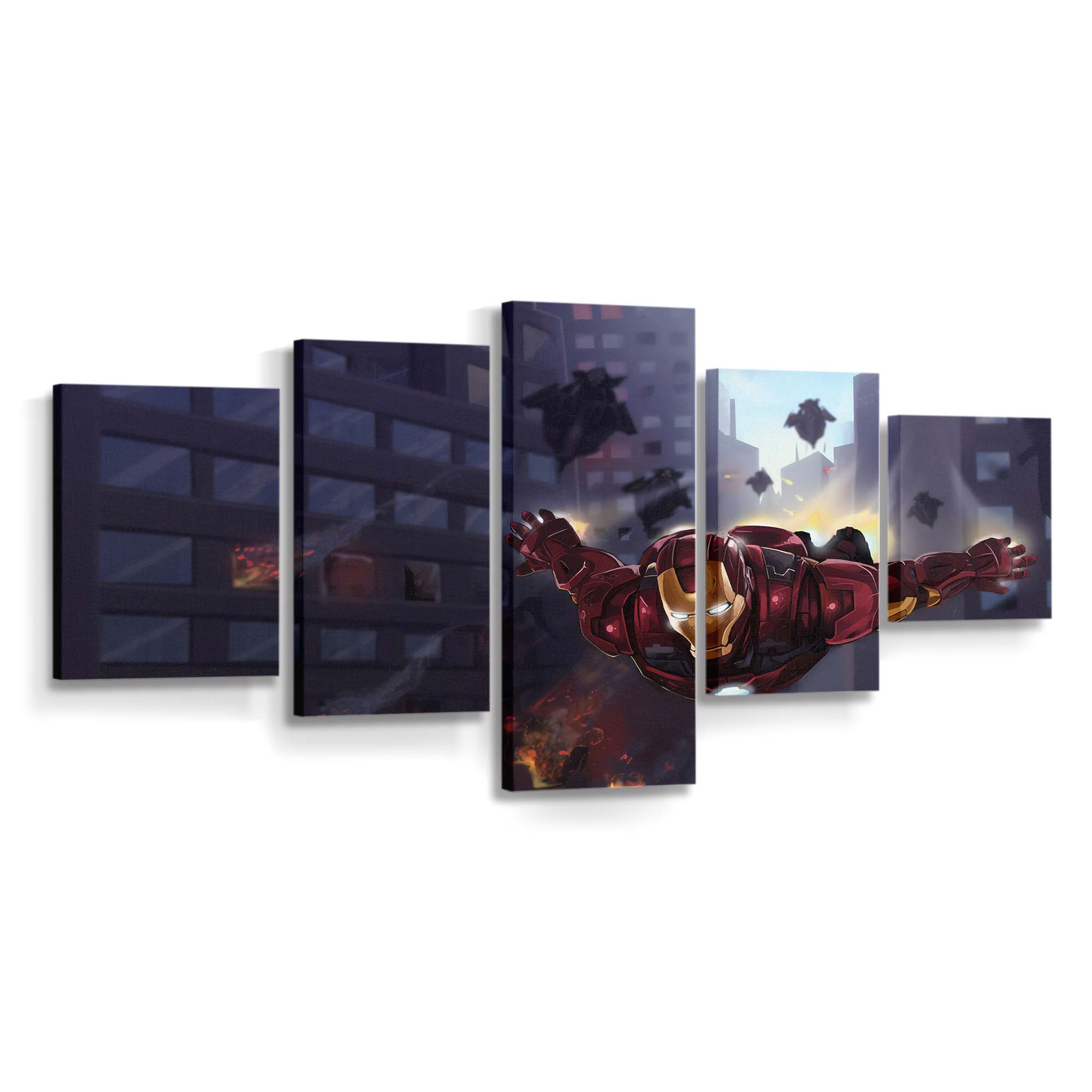 Iron Man kommt 2 Leinwandbild - Wanddeko