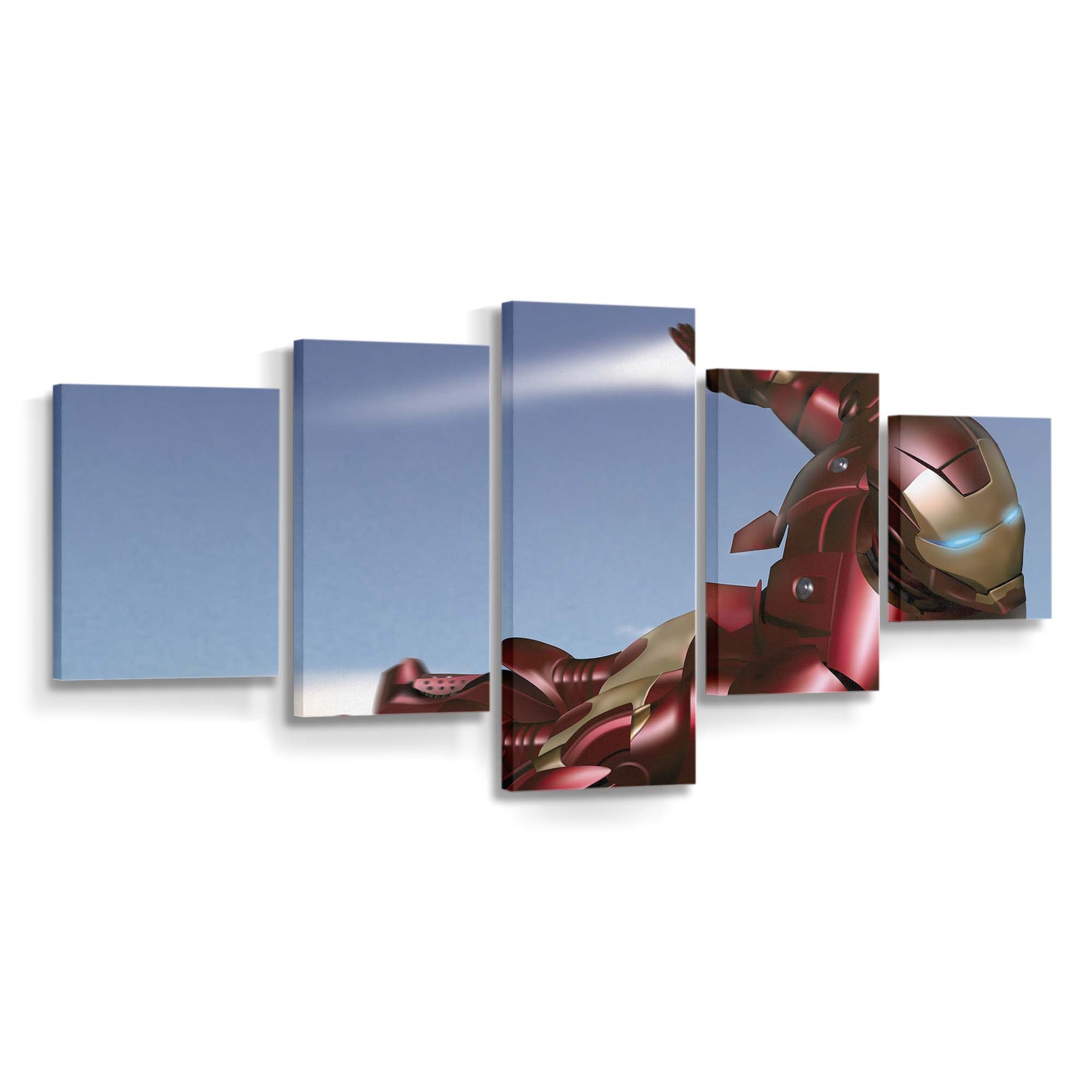 Iron Man Digitale Kunst 2 Leinwandbild - Wanddeko