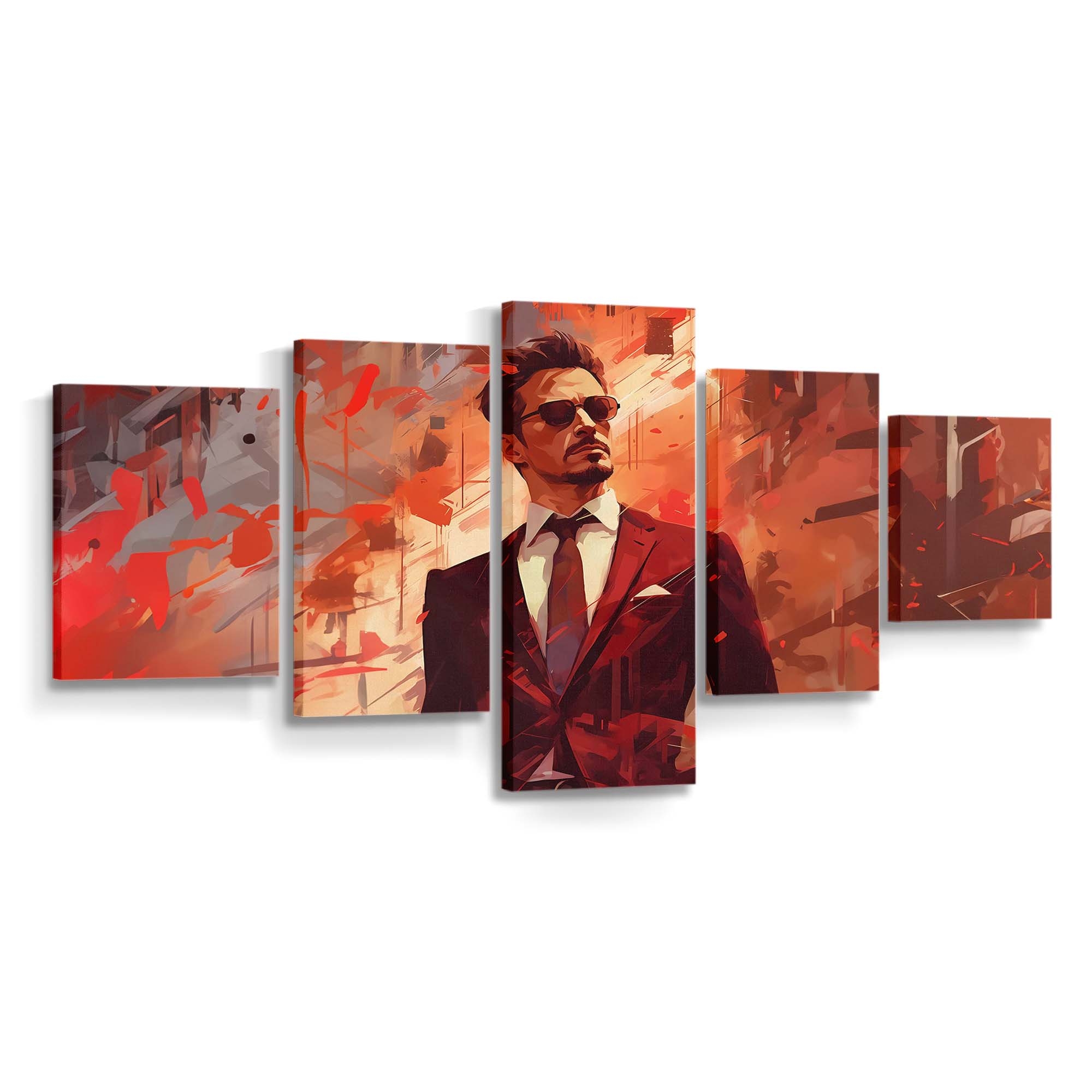 Iron Man Dominanz Leinwandbild - Wanddeko