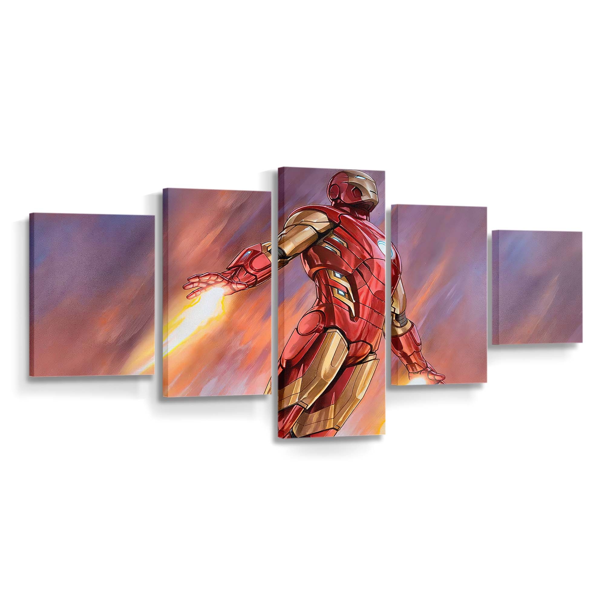 Iron Man fliegt Leinwandbild - Wanddeko